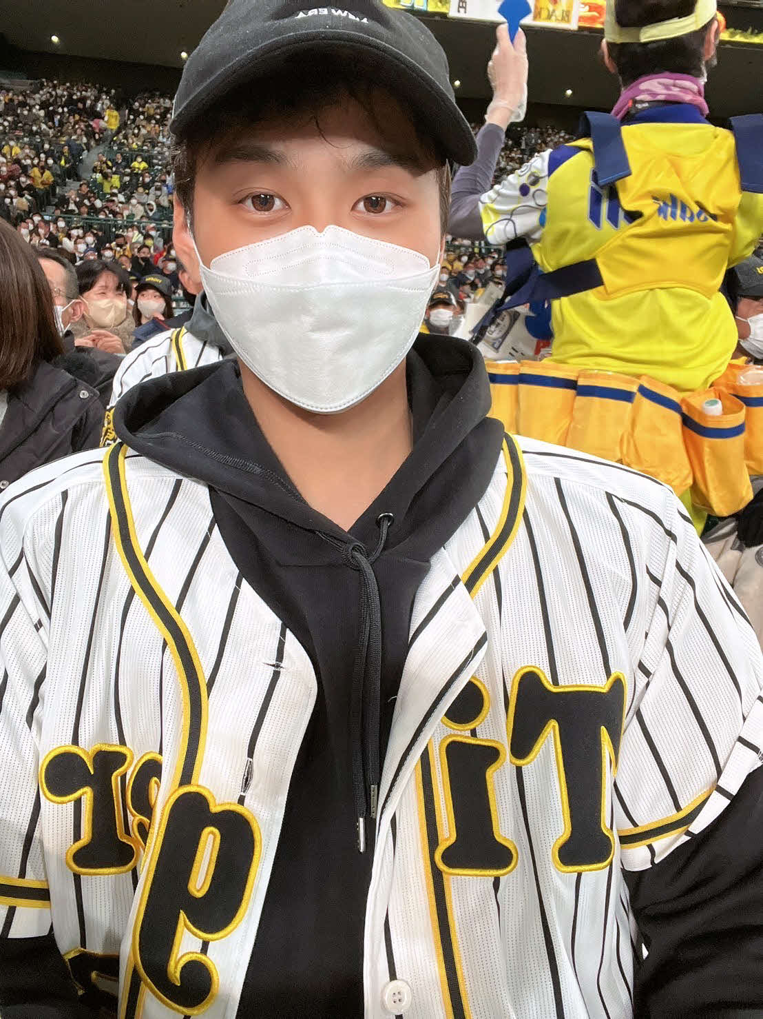 この春仁川学院を卒業した槙原葵人さんは5日の甲子園での阪神対DeNA戦を観戦した