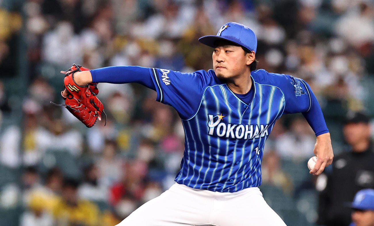 阪神対DeNA　阪神戦に先発する石田（撮影・加藤哉）