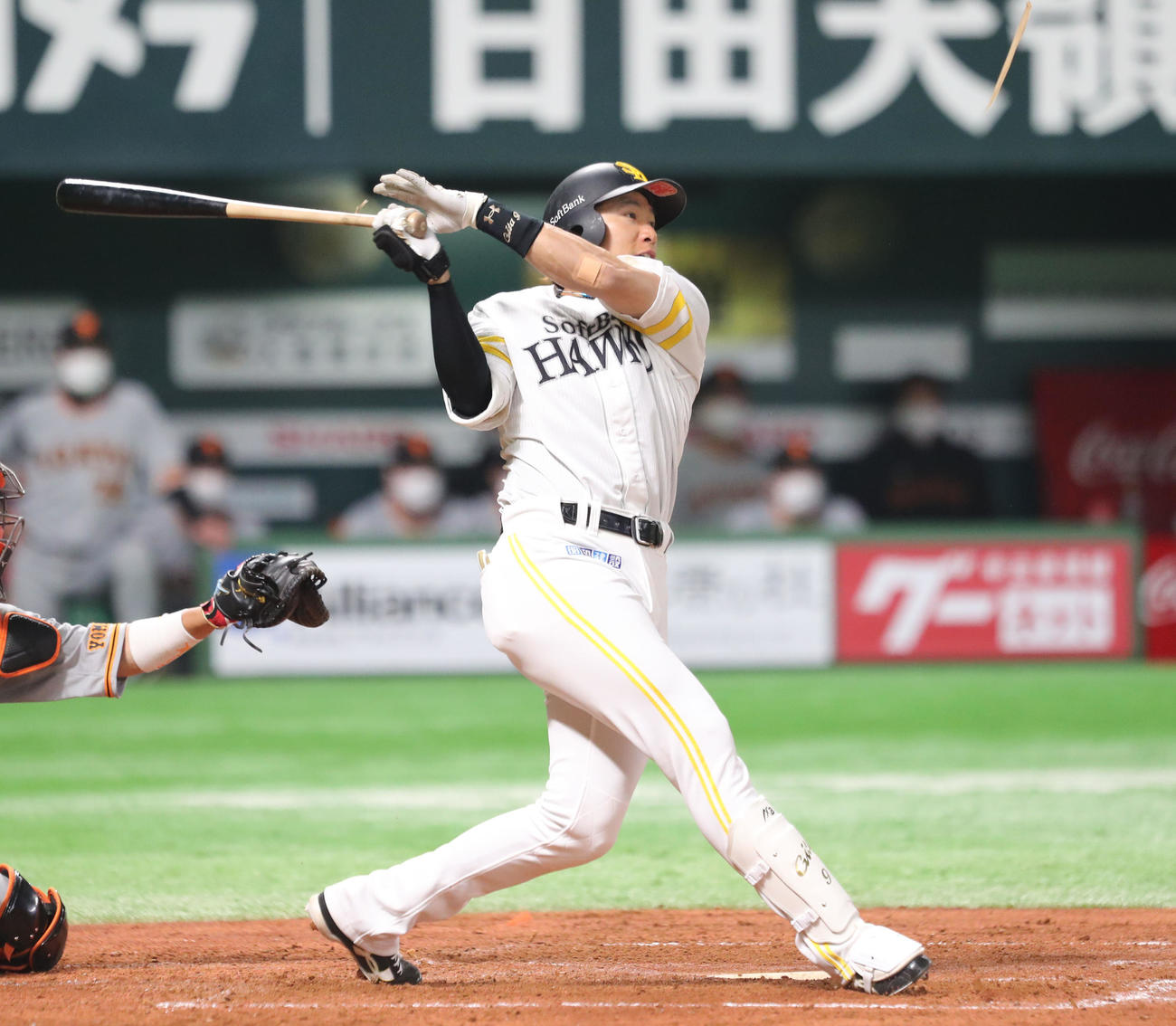 ソフトバンク柳田悠岐（2022年3月9日撮影）