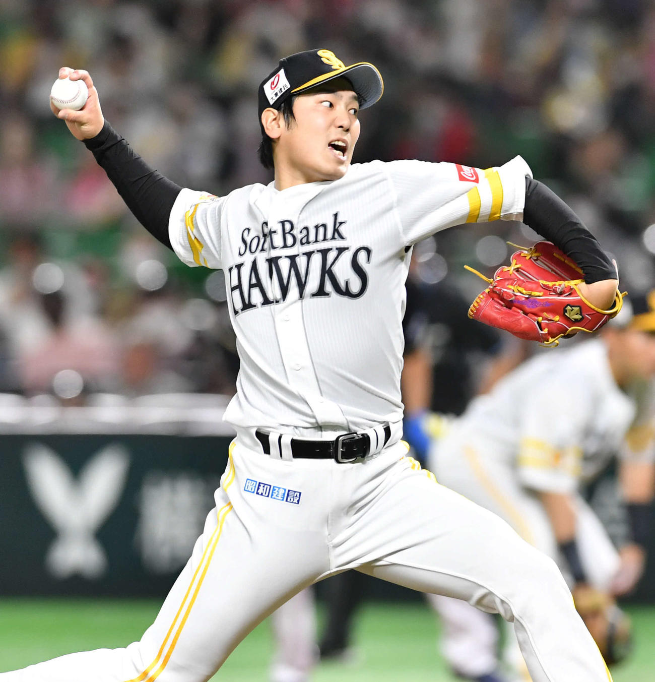 ソフトバンク石川柊太（2022年4月5日撮影）