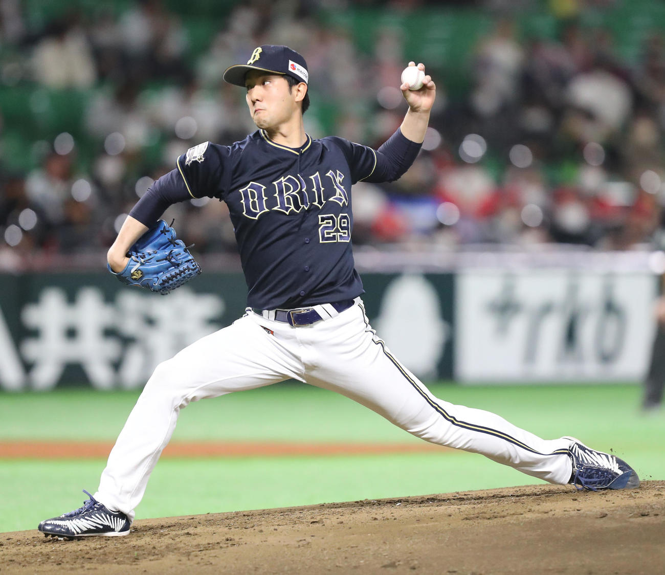 ソフトバンク対オリックス　オリックス先発の田嶋（撮影・屋方直哉）