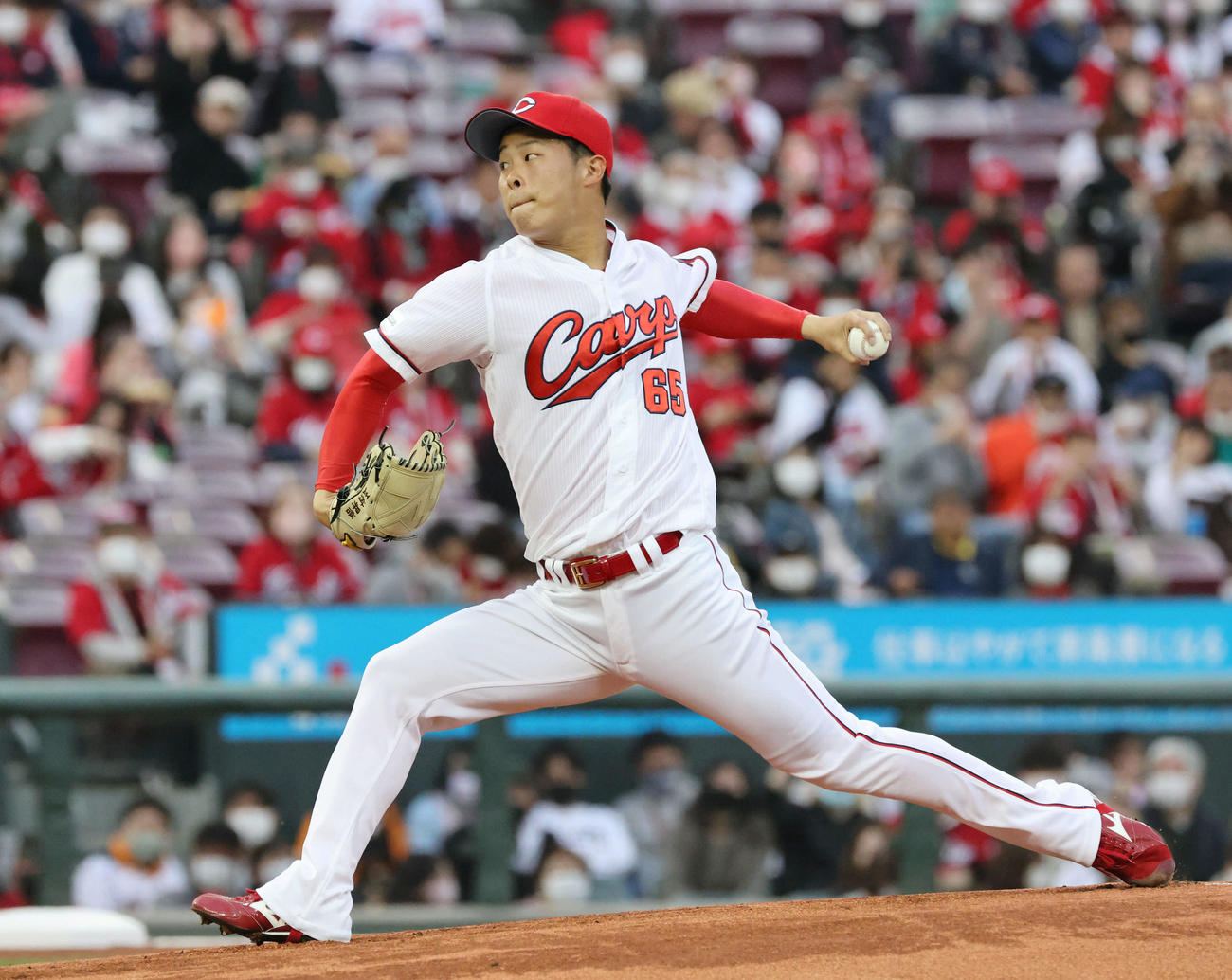 広島対巨人　広島先発の玉村（撮影・加藤孝規）