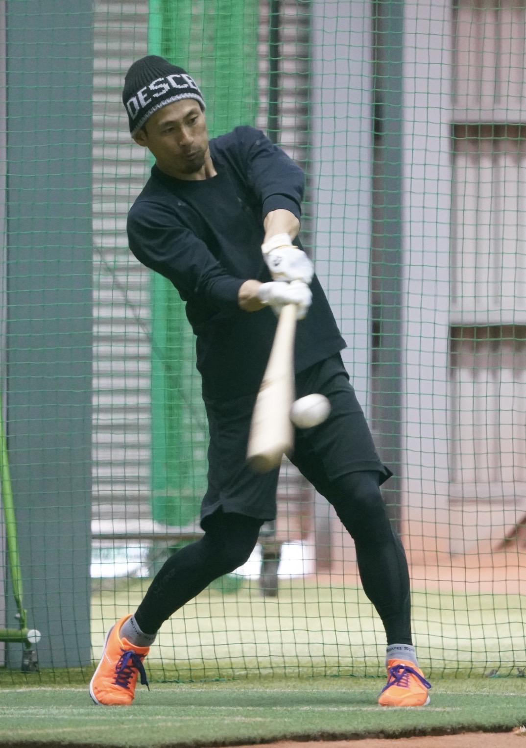 ロッテ荻野貴司（2022年1月17日撮影）