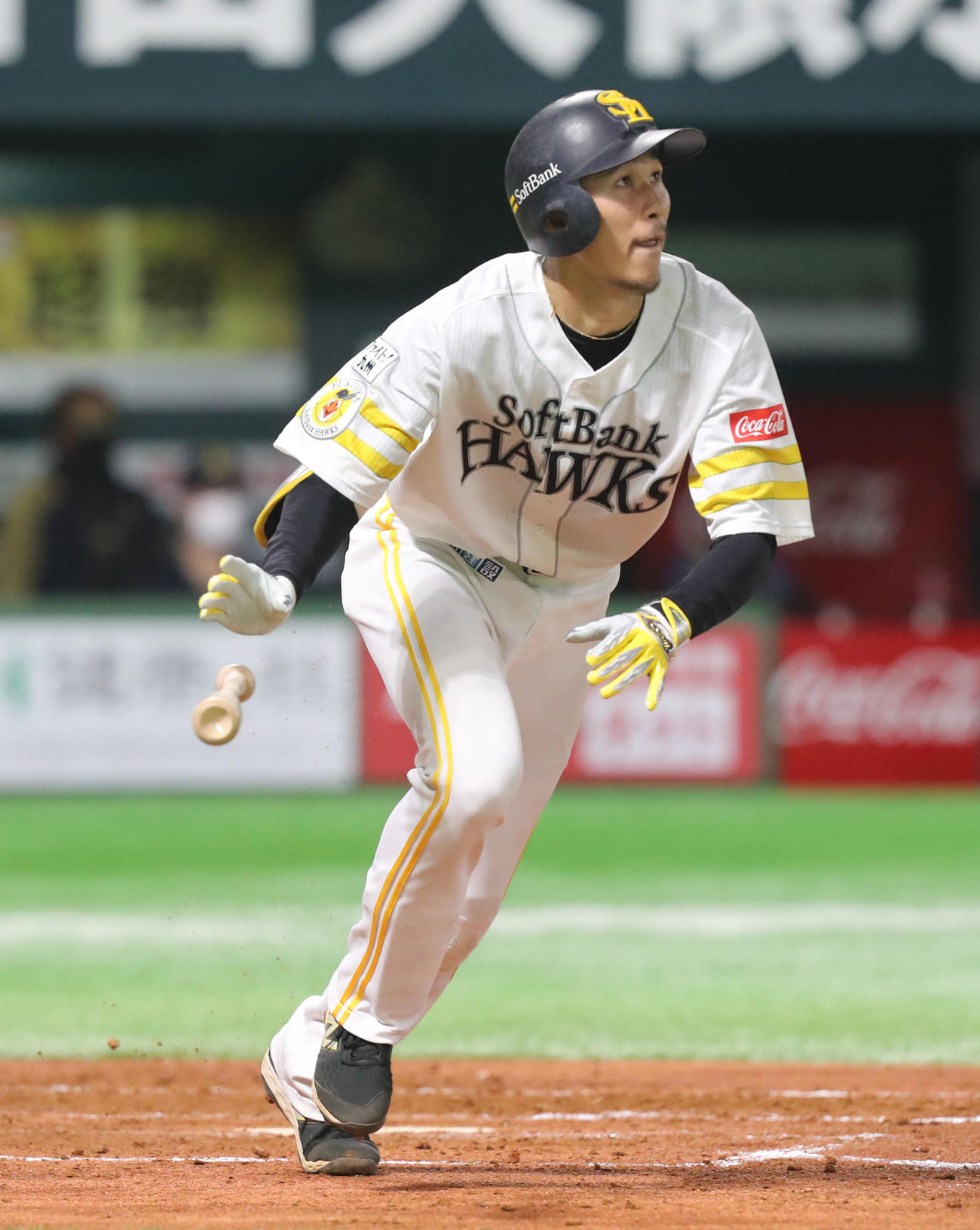 ソフトバンク対オリックス　3回裏ソフトバンク1死、三森は右越え先制本塁打を放つ（撮影・屋方直哉）