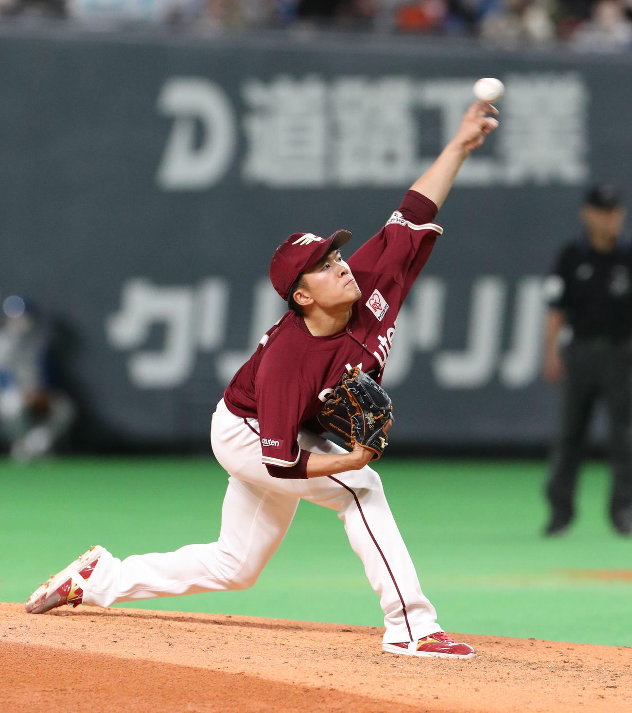 日本ハム対楽天　楽天先発の早川（撮影・佐藤翔太）