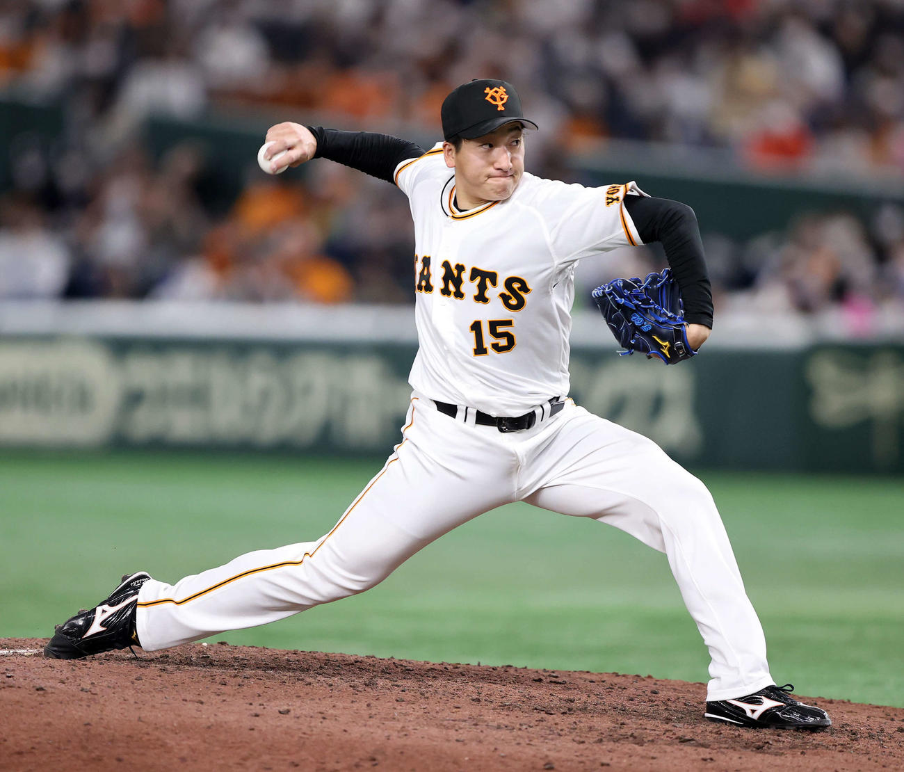 巨人対ヤクルト　力投する巨人4番手の大勢（撮影・鈴木正人）