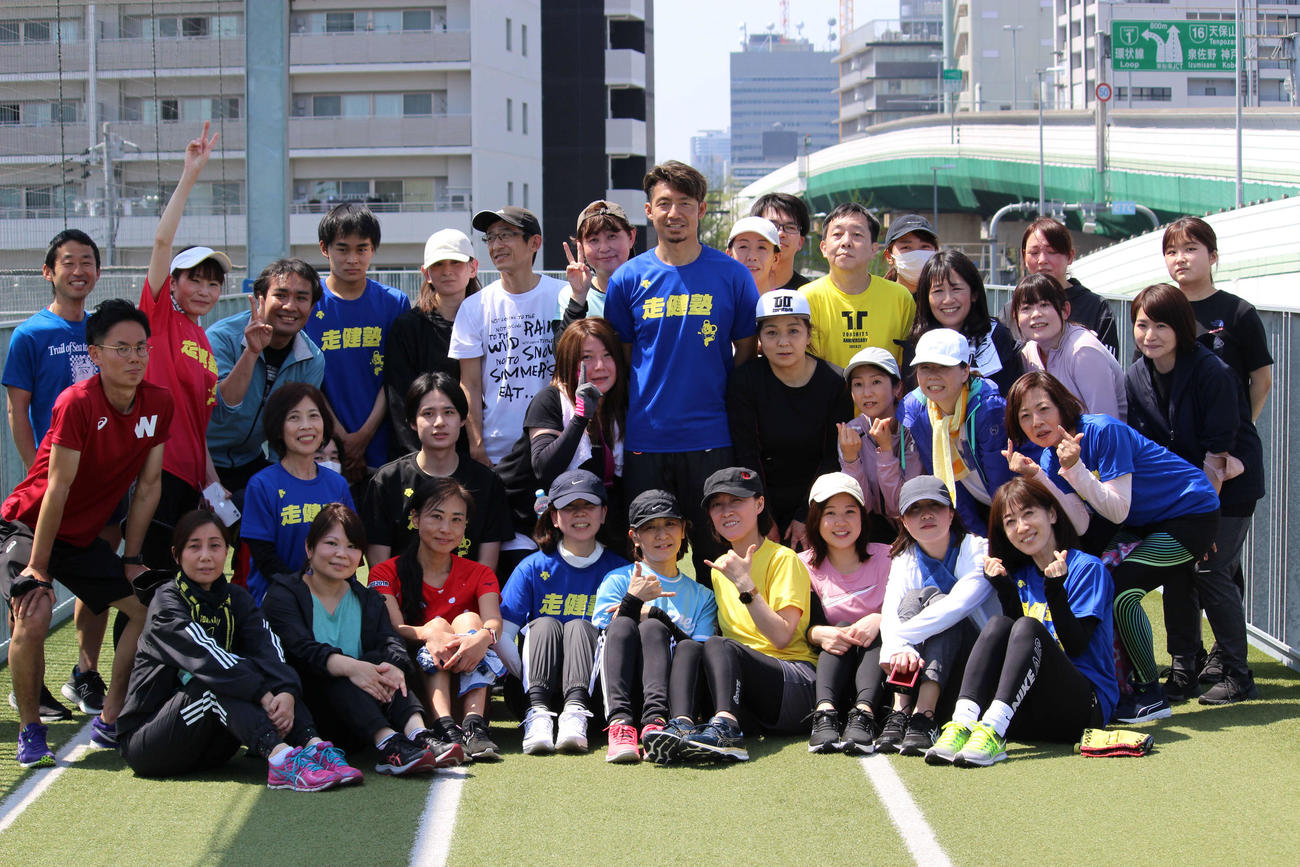 日刊スポーツ評論家の鳥谷敬氏は10日、大阪市内で「関西チャレンジRUN」に参加した（撮影・佐井陽介）