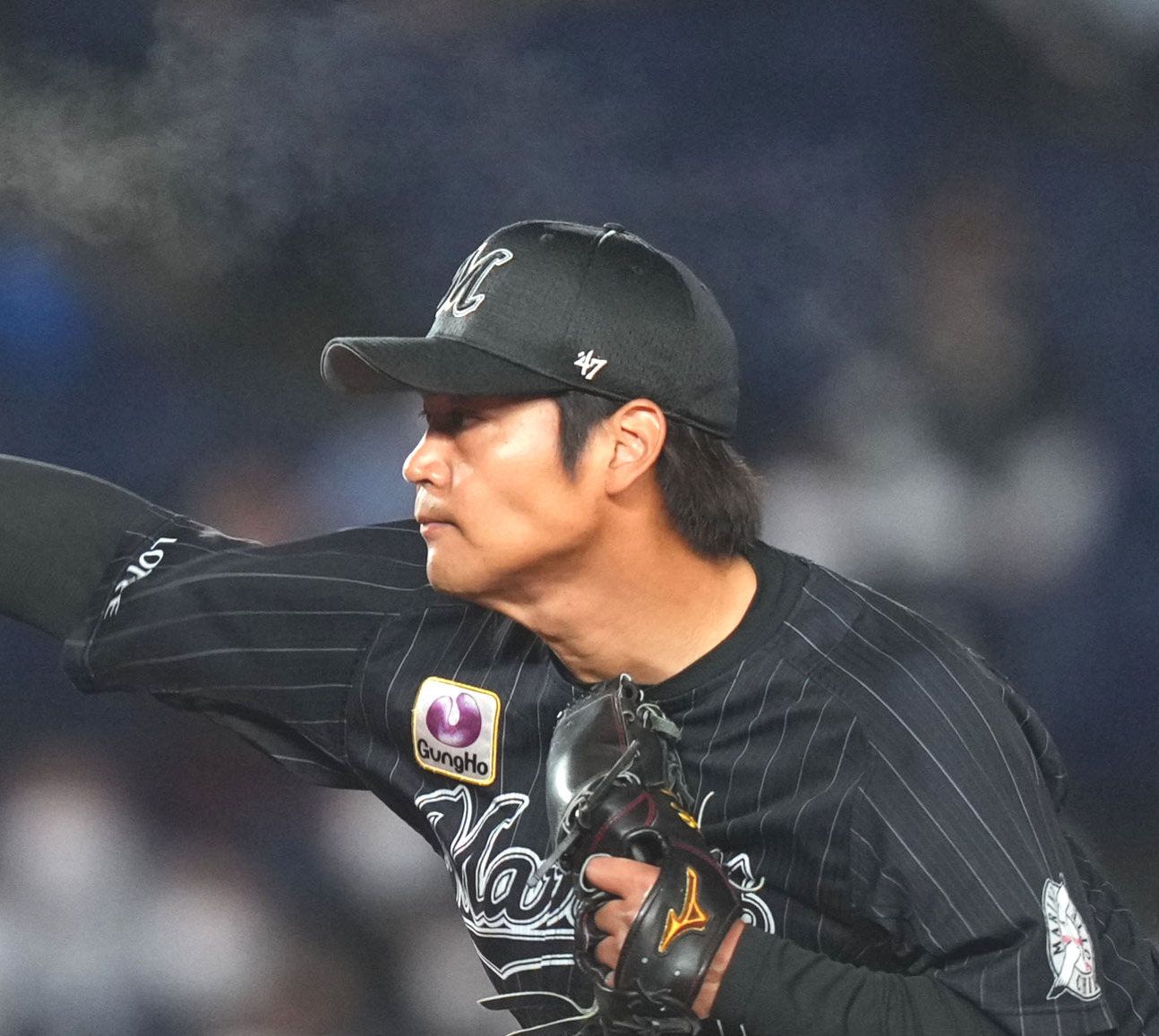 ロッテ佐々木千隼（2022年4月8日撮影）