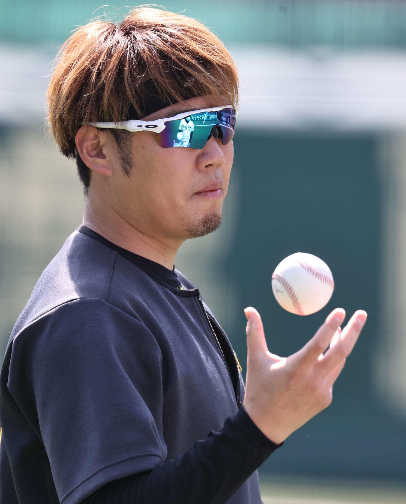 投手指名練習で調整する西勇（撮影・上田博志）