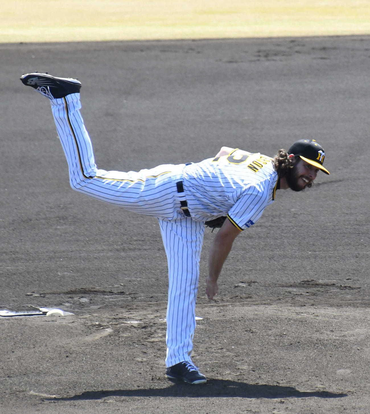 ウエスタン・リーグ　中日戦に先発した阪神ウィルカーソン（撮影・中野椋）