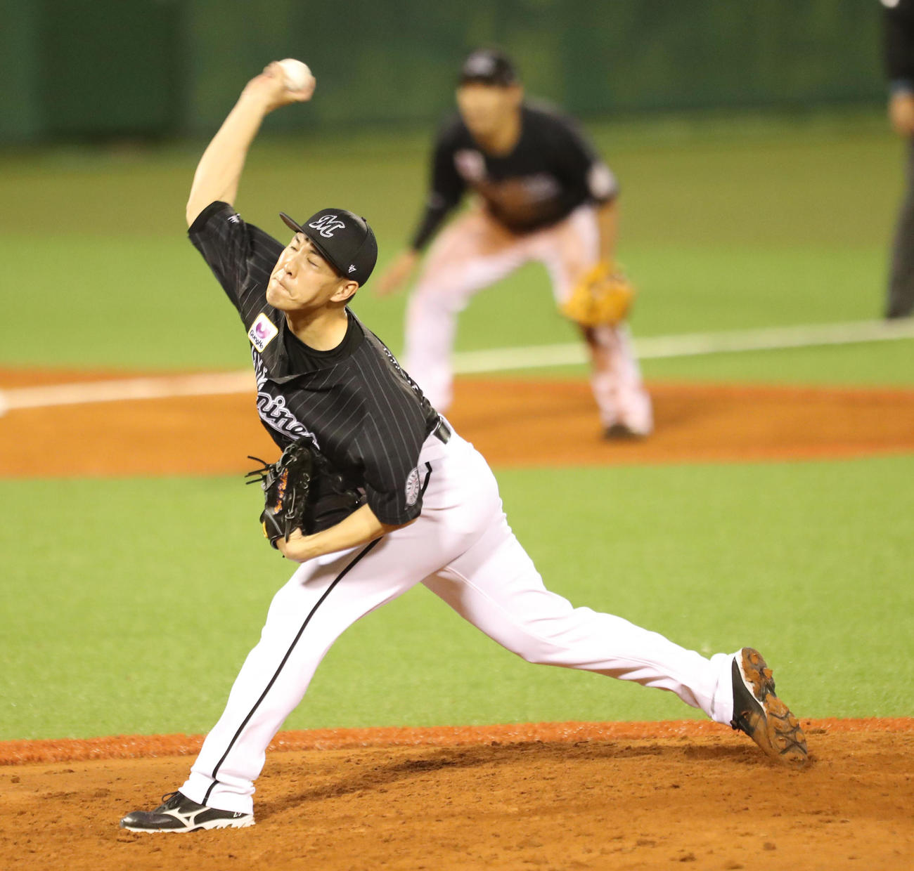 ソフトバンク対ロッテ　約2年7カ月ぶりの白星を挙げたロッテ西野勇士（撮影・梅根麻紀）