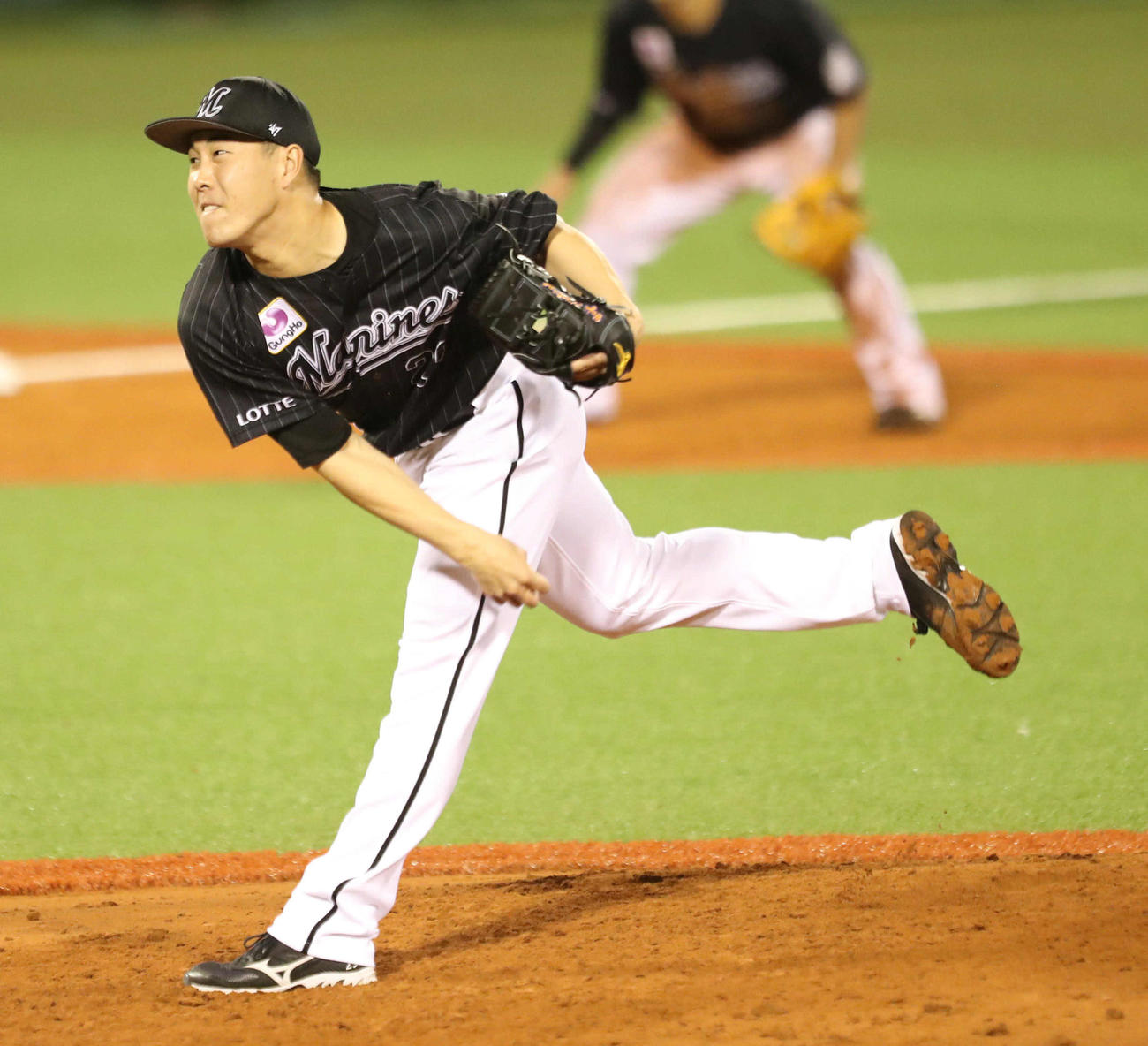 ソフトバンク対ロッテ　約2年7カ月ぶりの白星を挙げたロッテ西野勇士（撮影・梅根麻紀）