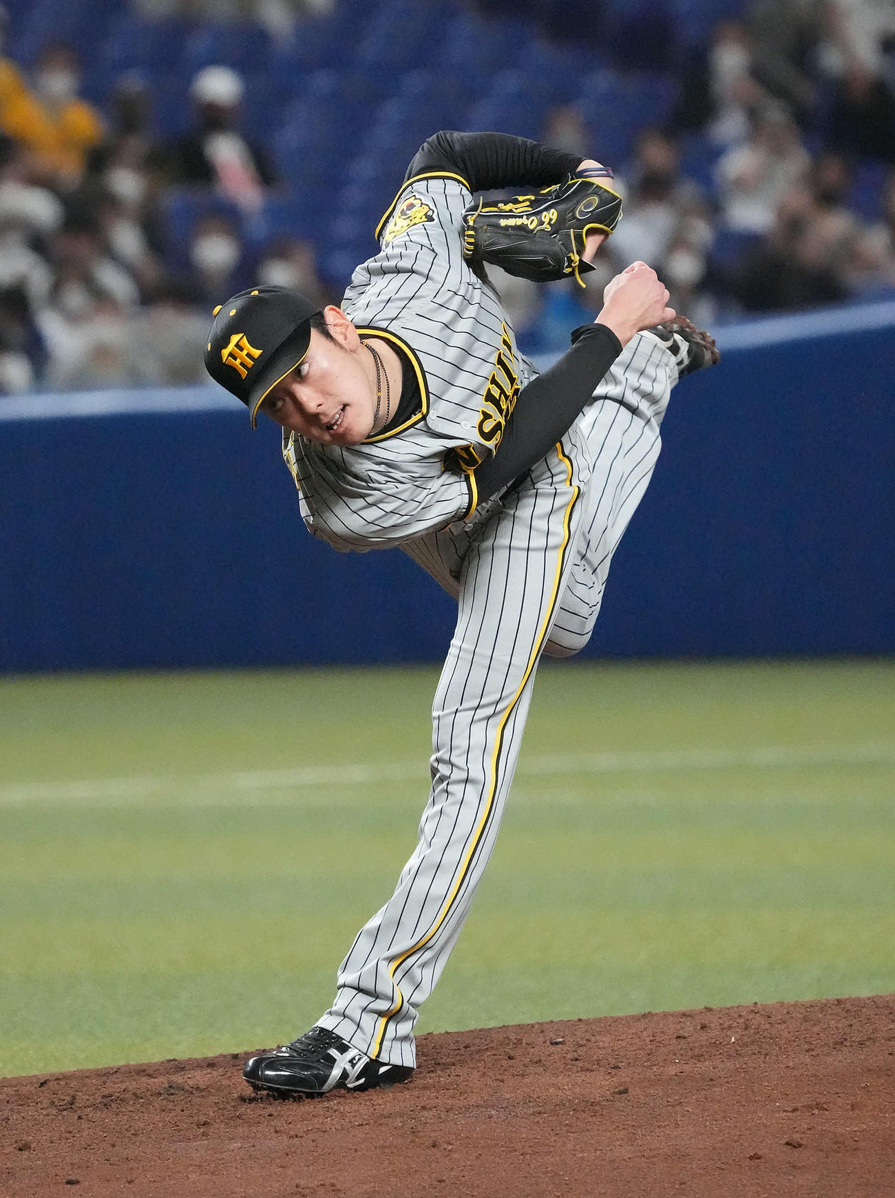 中日対阪神　阪神先発の小川（撮影・森本幸一）