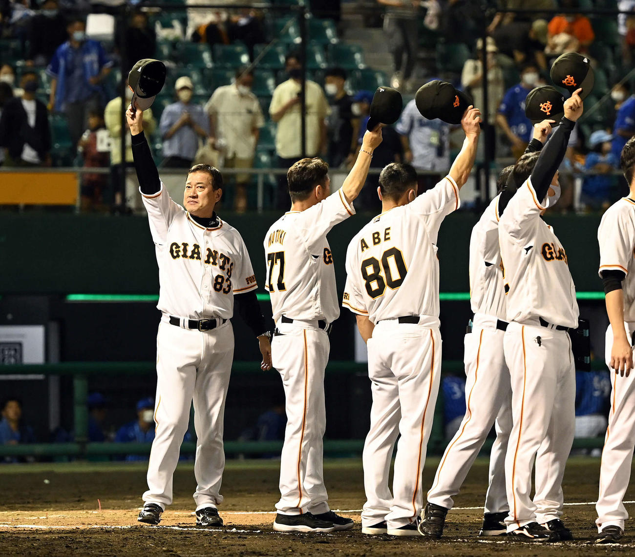巨人対DeNA DeNAに連勝した巨人原監督（撮影・たえ見朱実）