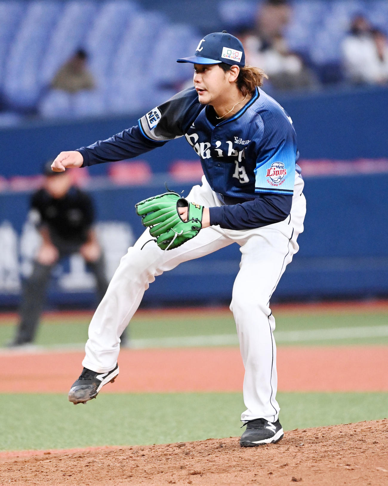 オリックス対西武　西武先発の高橋（撮影・前岡正明）