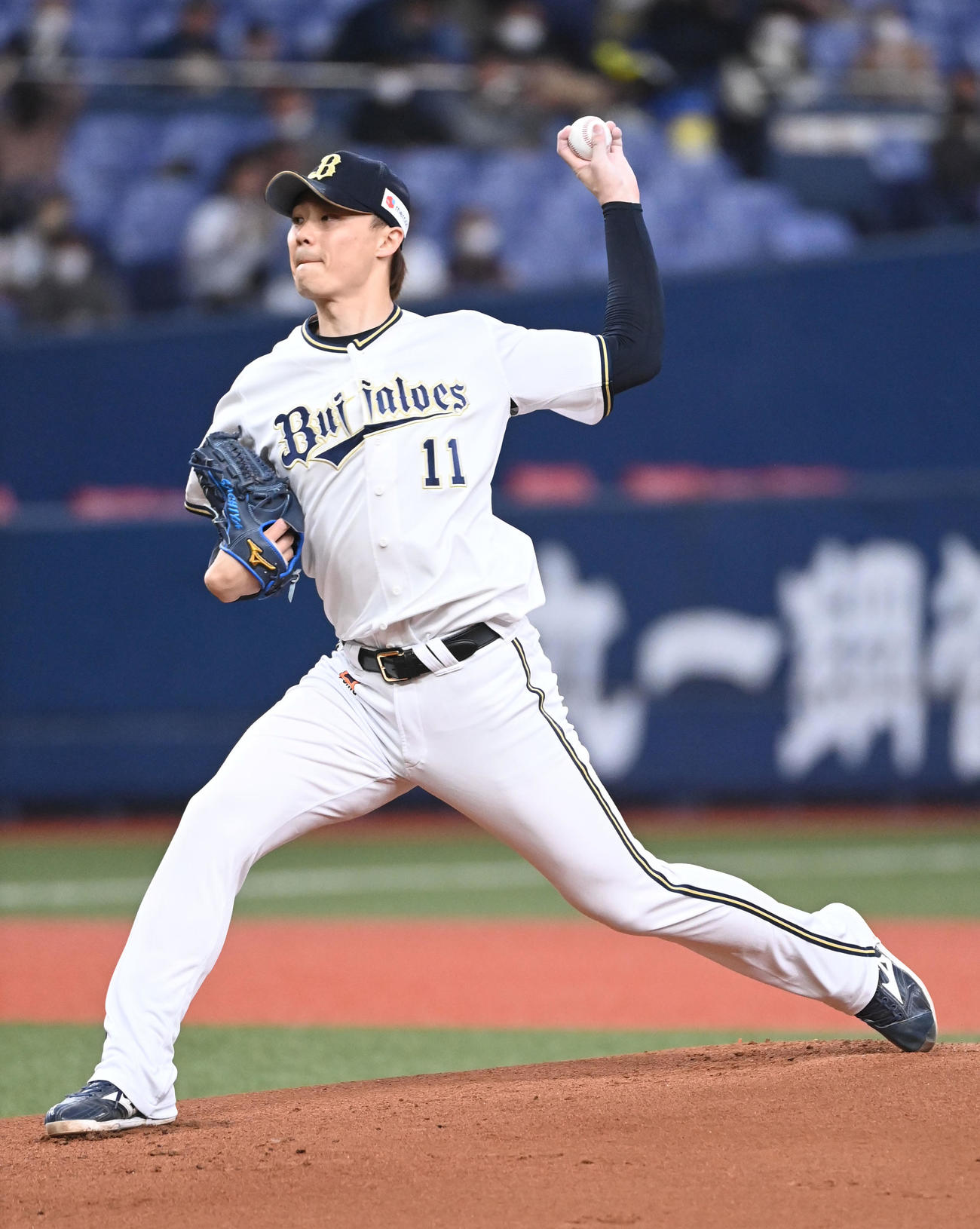 オリックス対西武　オリックス先発の山崎福（撮影・前岡正明）