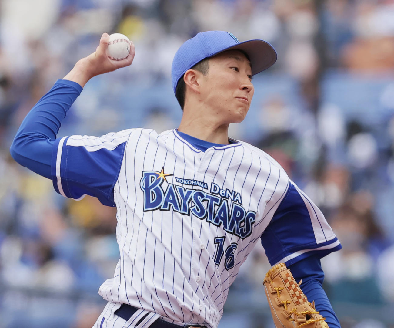 力投するDeNA先発の大貫（撮影・野上伸悟）