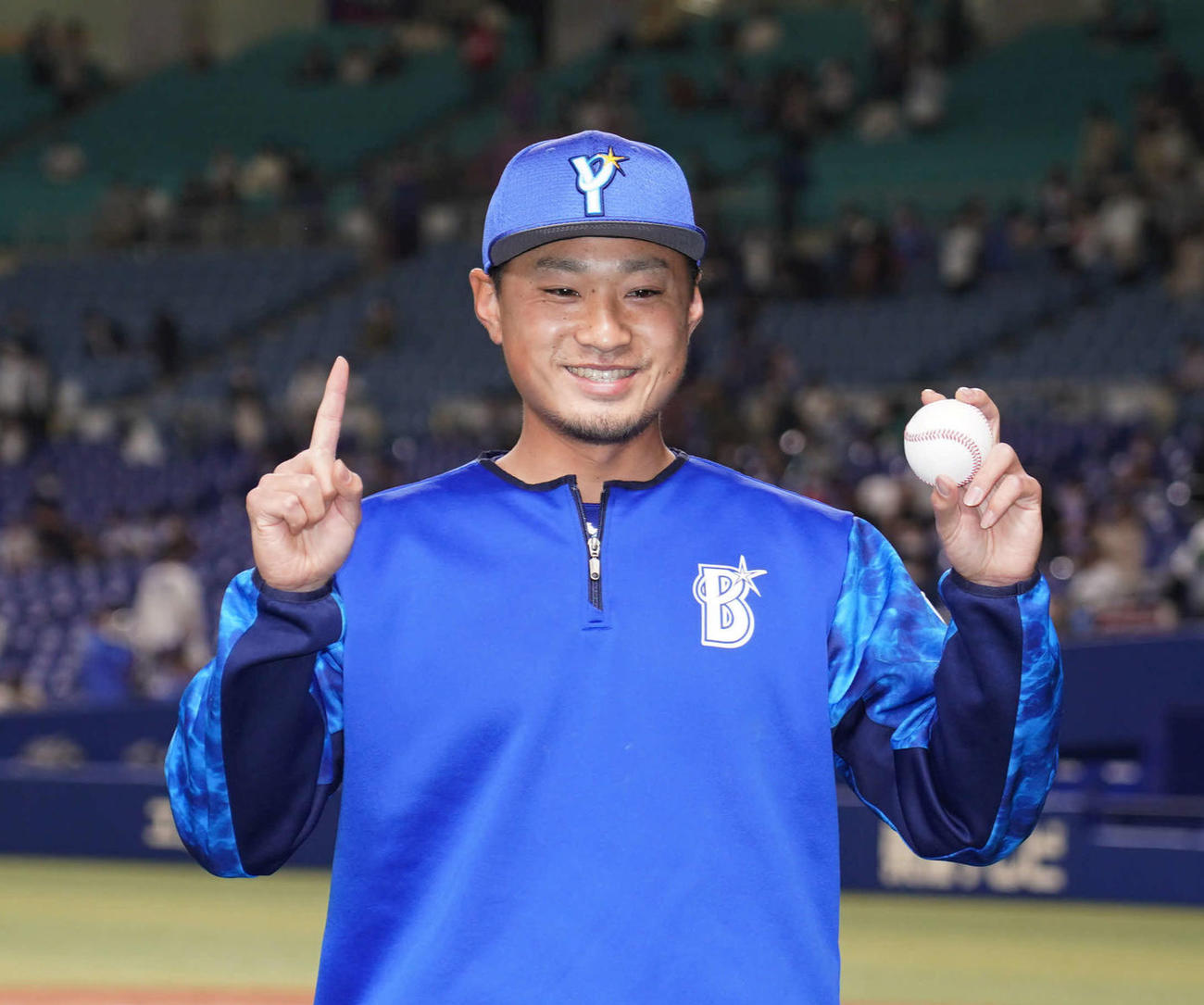 3月30日の中日戦で今季初勝利を挙げたDeNA石田健大