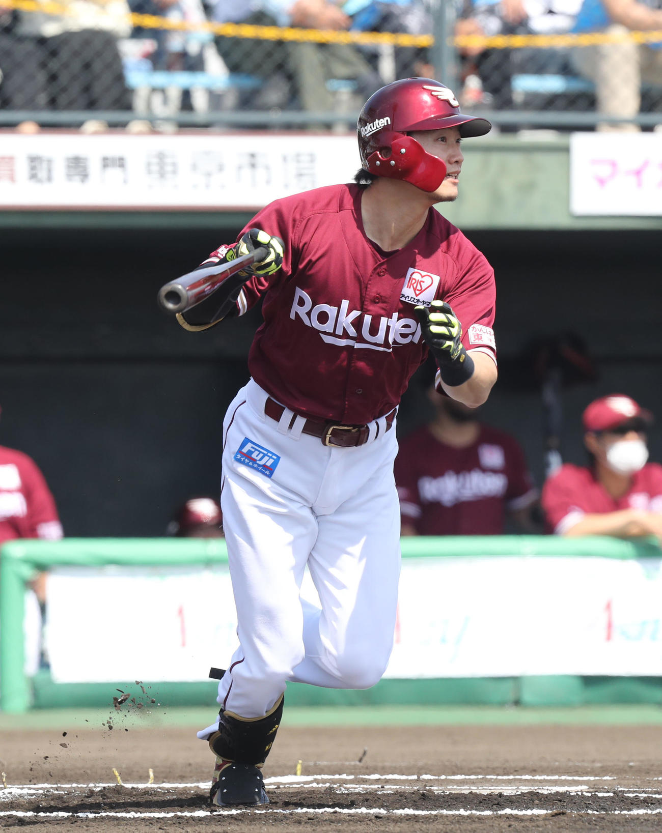 ソフトバンク対楽天　1回表楽天無死、西川は先制の右越え本塁打を放つ（撮影・屋方直哉）