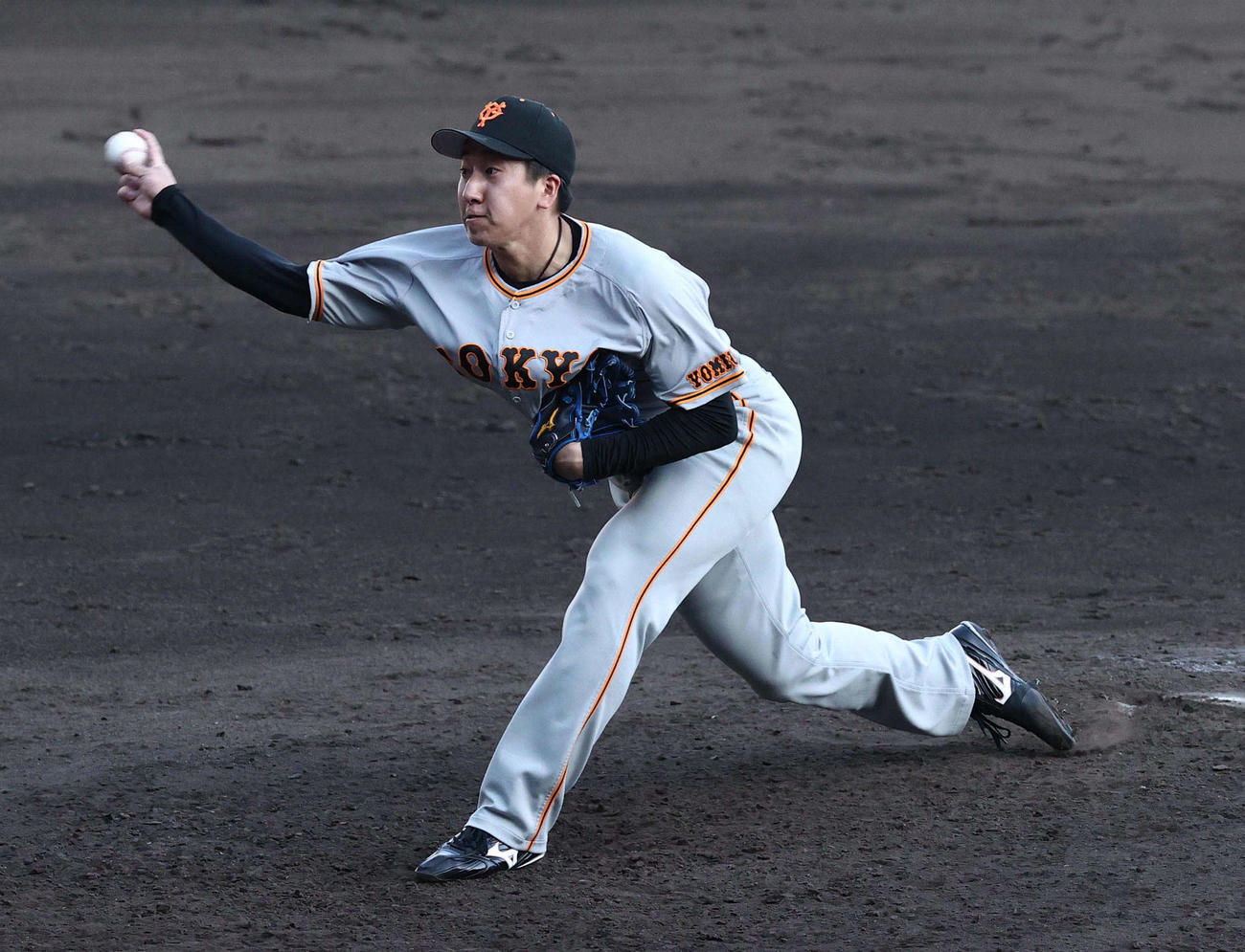 阪神対巨人　9回に4番手で登板する大勢（撮影・上田博志）