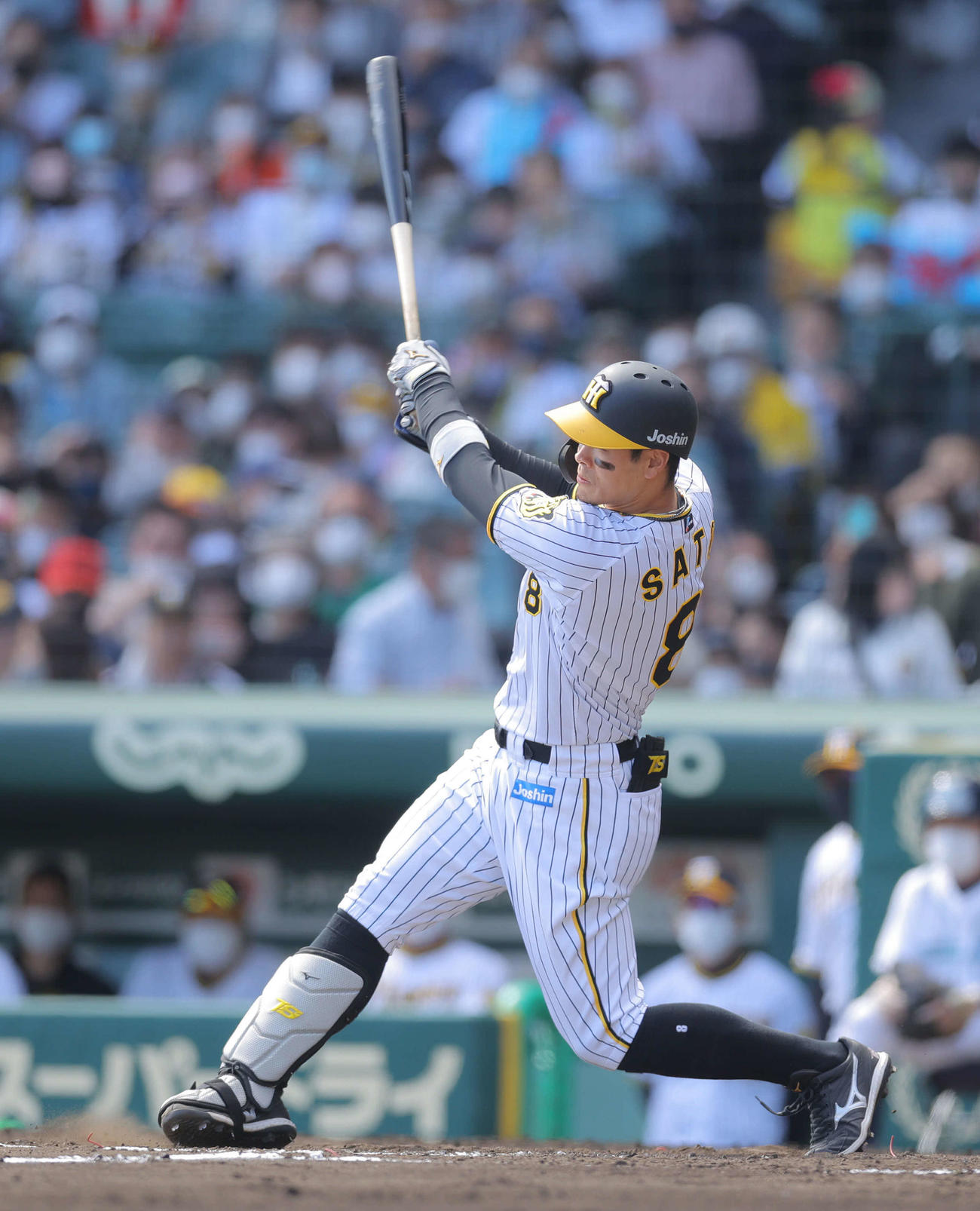 阪神佐藤輝明（2022年4月17日撮影）