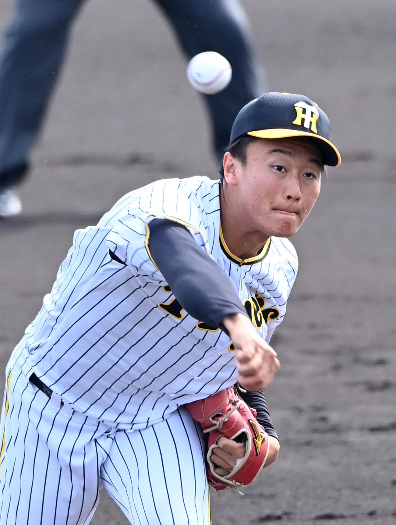 ウエスタン・リーグ阪神対広島　6回に登板した阪神森木（撮影・前岡正明）