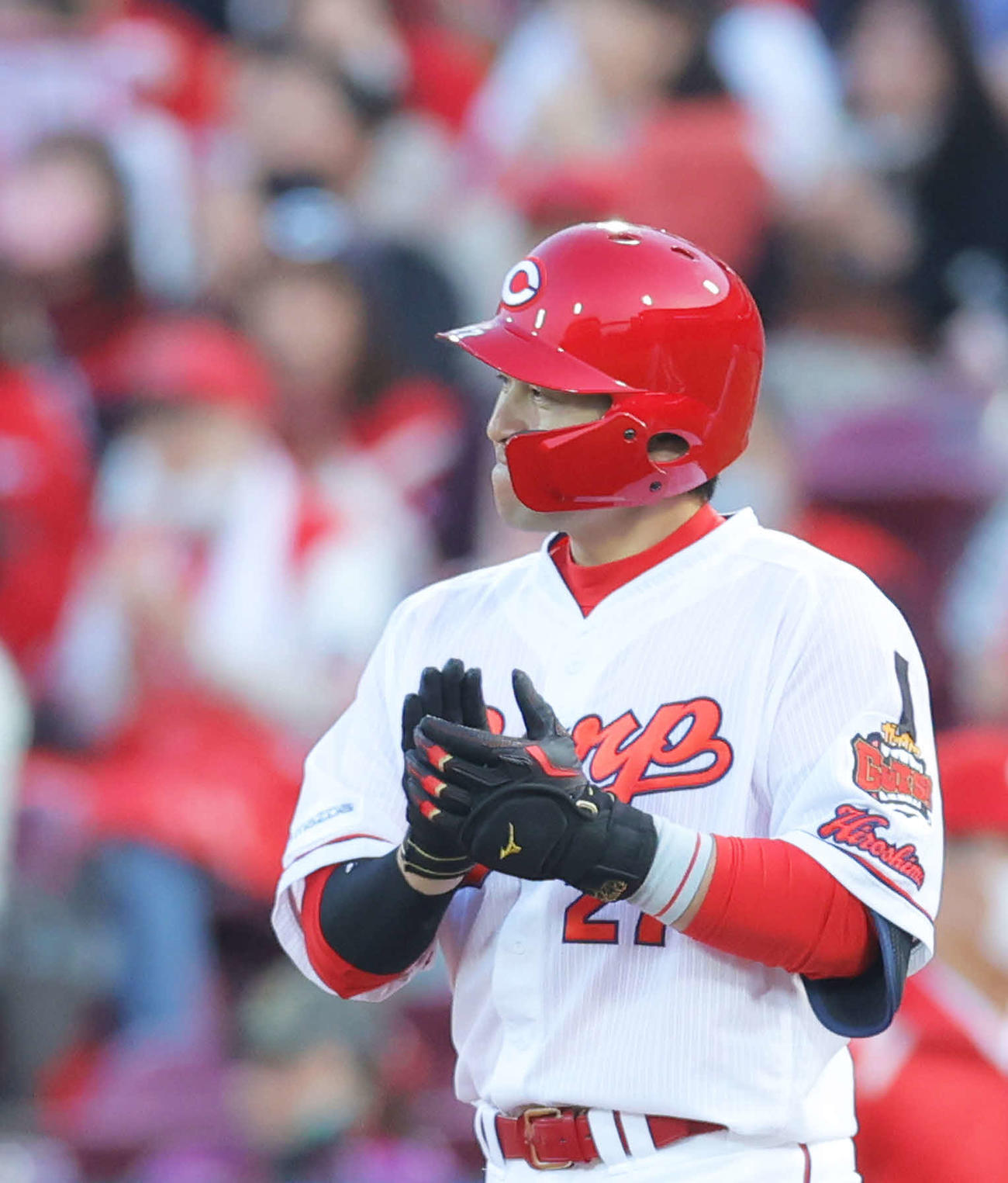 広島会沢翼（2022年4月6日撮影）