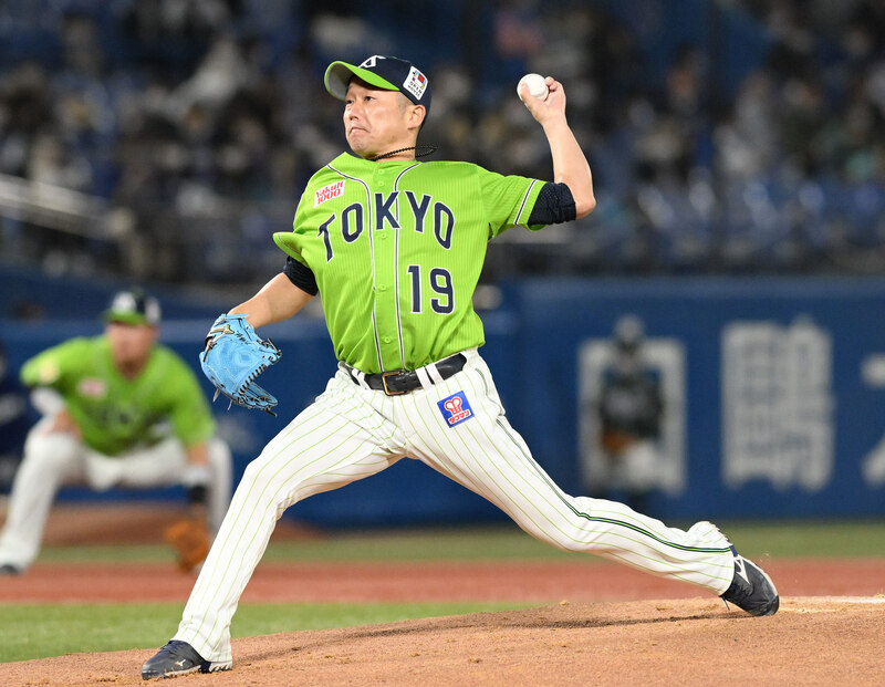 ヤクルト石川雅規（2022年4月7日撮影）