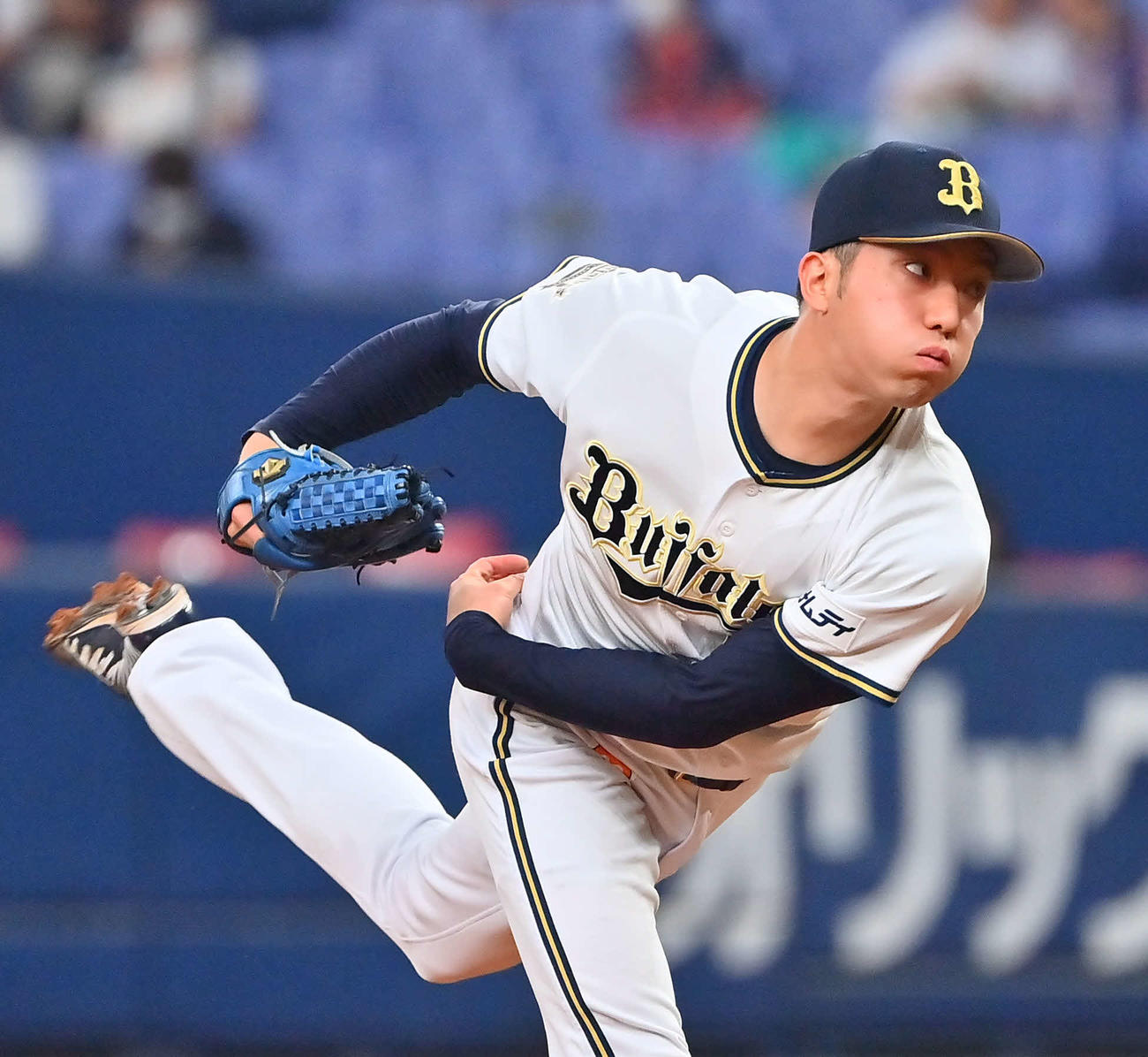 オリックス対ソフトバンク　オリックス先発の田嶋　（撮影・和賀正仁）