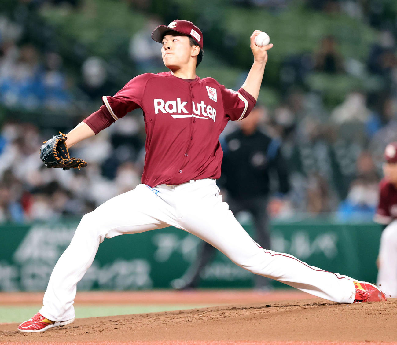 西武対楽天　力投する楽天先発の早川（撮影・浅見桂子）