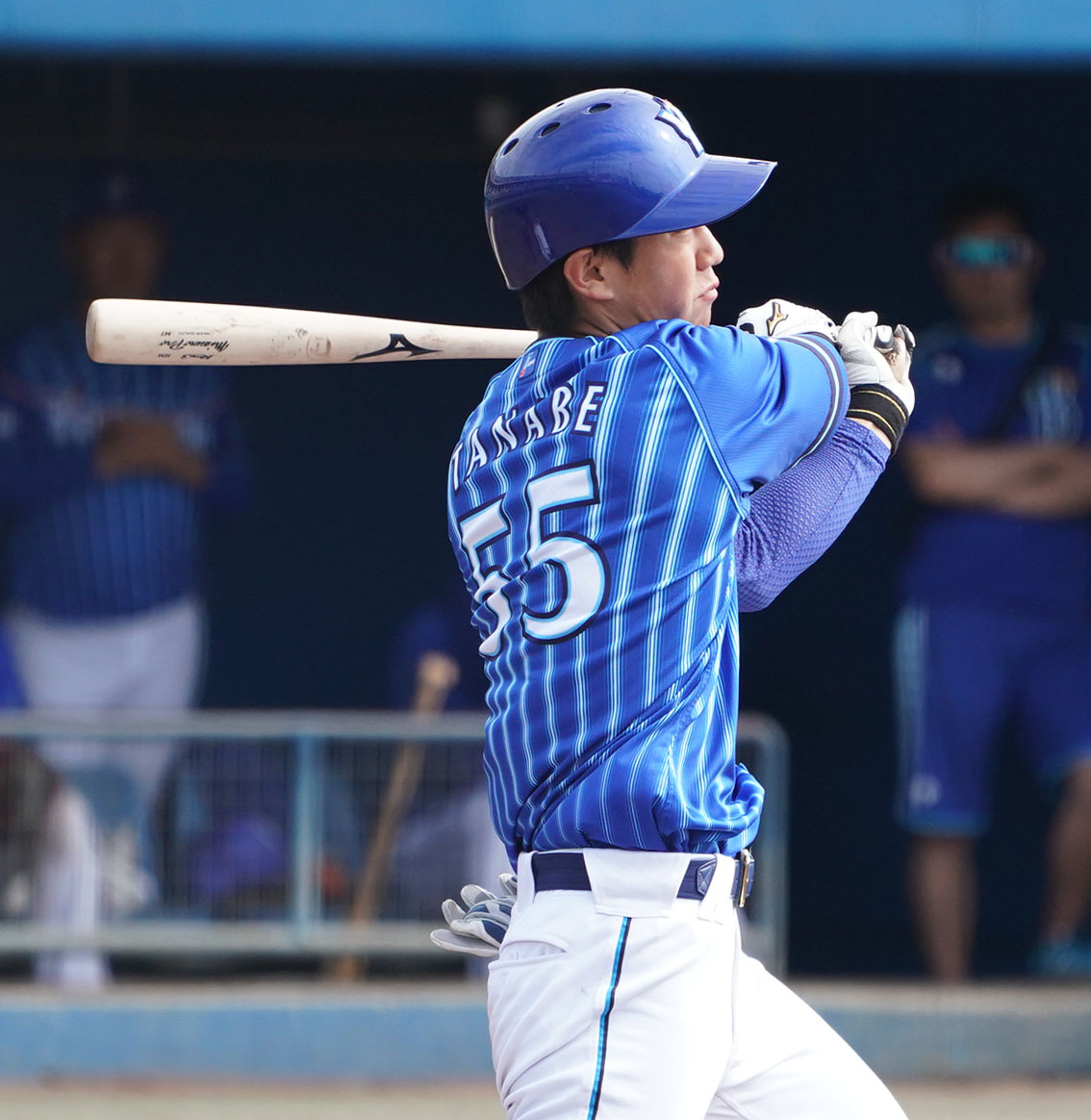 DeNA田部隼人（2020年2月25日撮影）