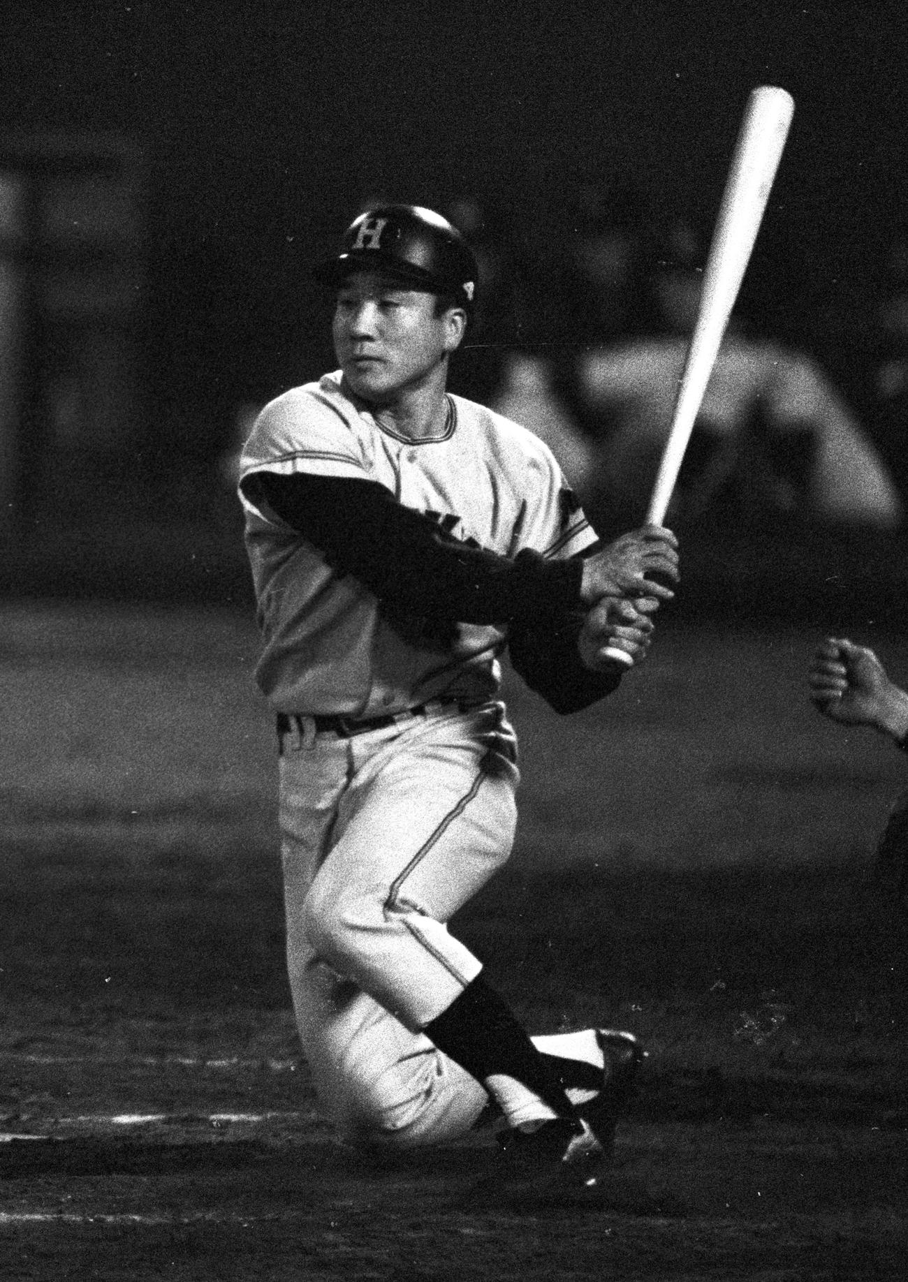 阪急時代の阪本敏三さん（1970年5月21日撮影）　
