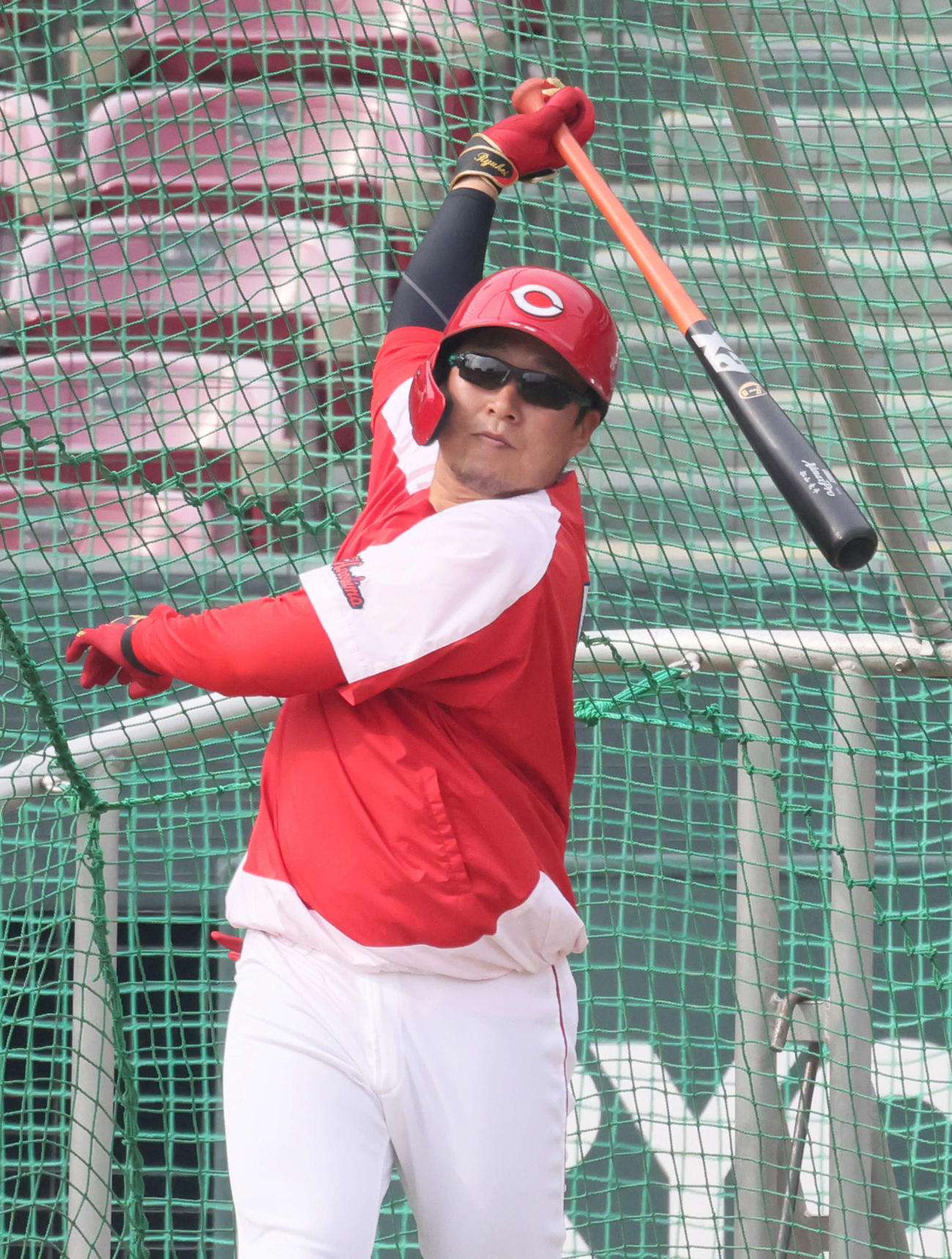 広島松山竜平（2022年3月11日撮影）