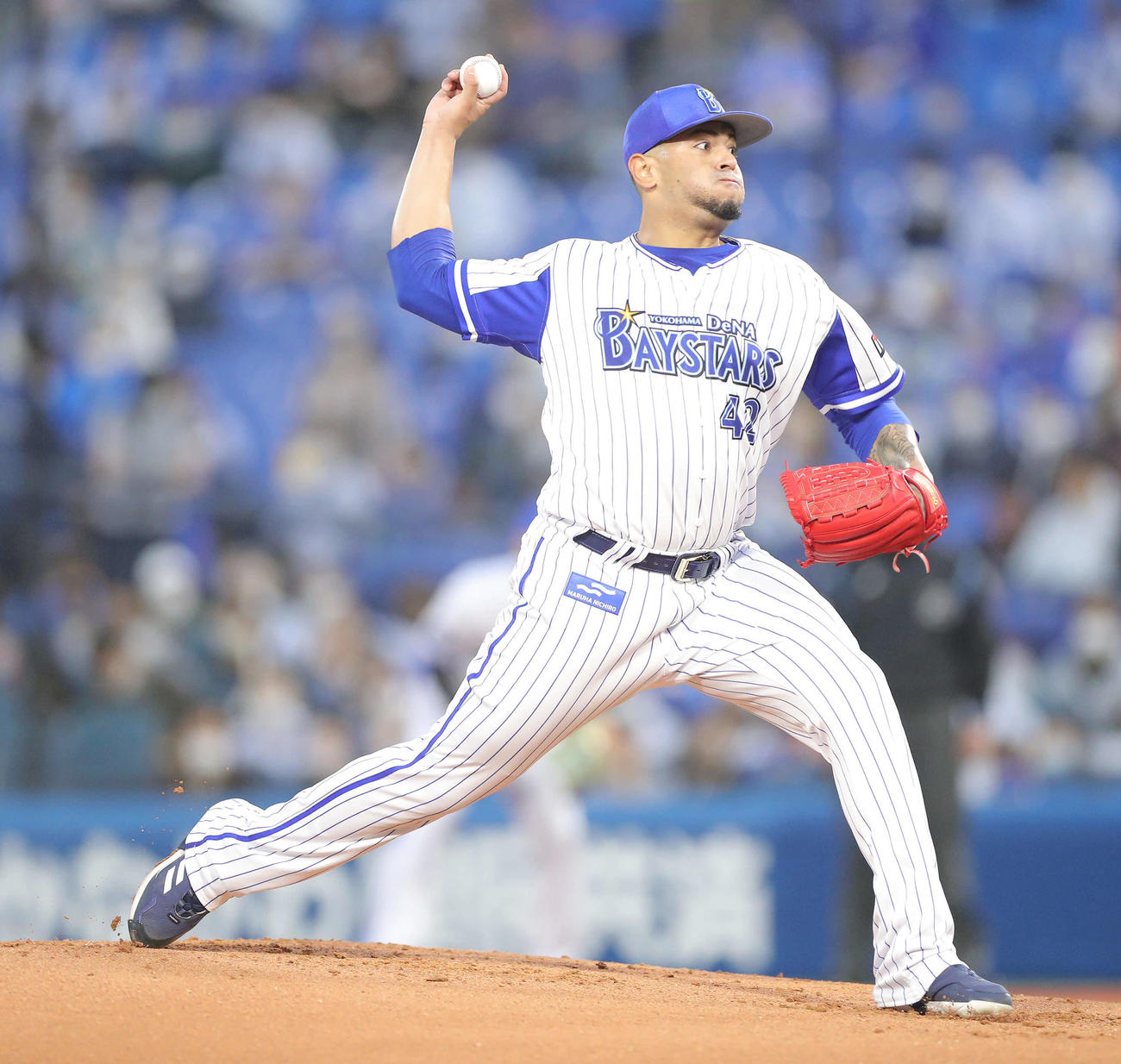 DeNA対巨人　DeNA先発のロメロ（撮影・河田真司）