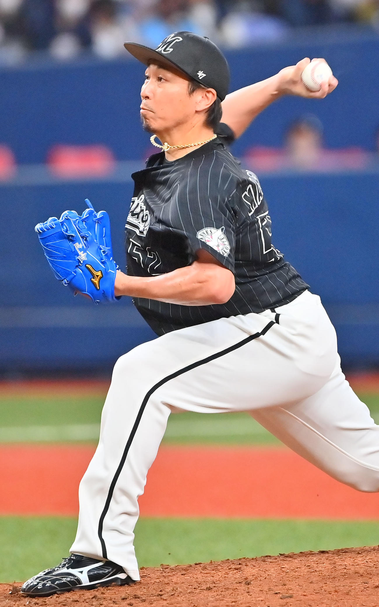 ロッテ益田直也（2022年4月24日撮影）