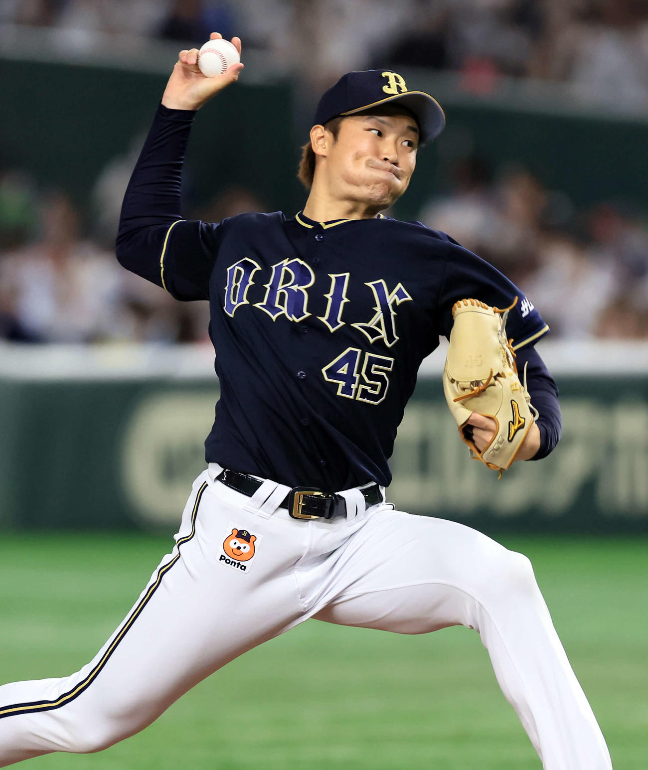 日本ハム対オリックス　7回裏日本ハム無死満塁の場面で登板した阿部（撮影・浅見桂子）