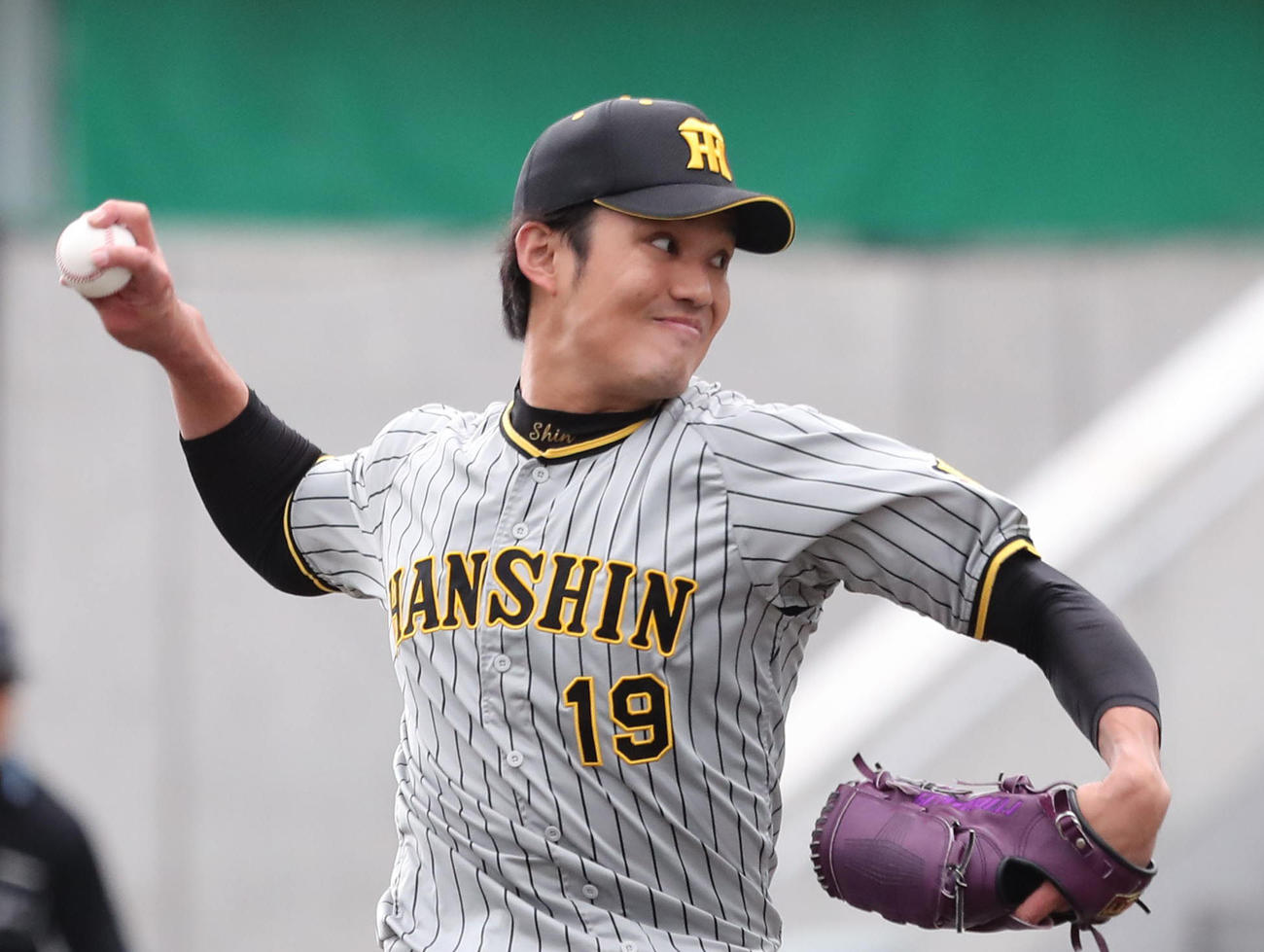 7回に登板した藤浪は2イニングで5つの三振を奪う（撮影・梅根麻紀）