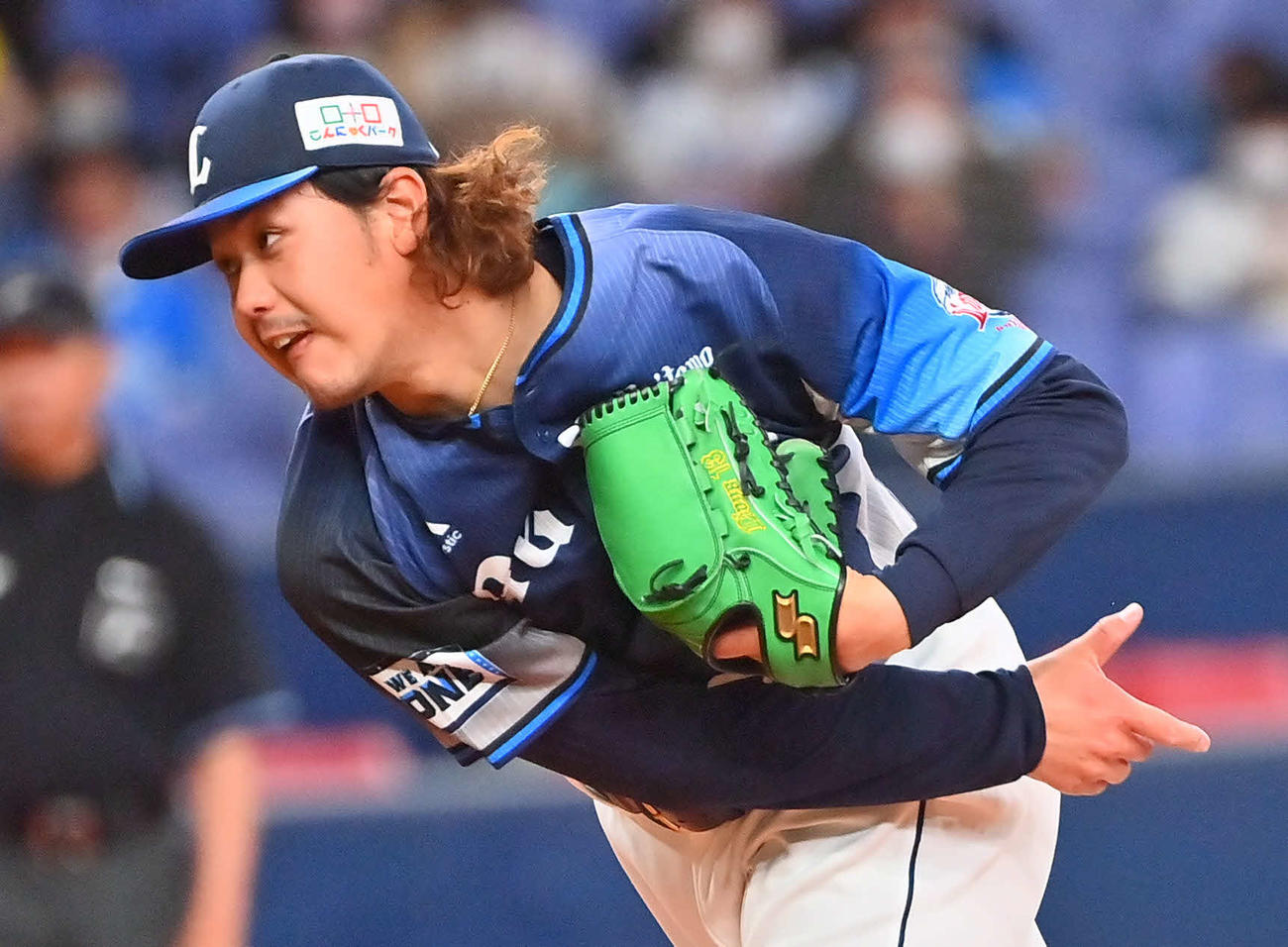 オリックス対西武　西武先発の高橋（撮影・和賀正仁）