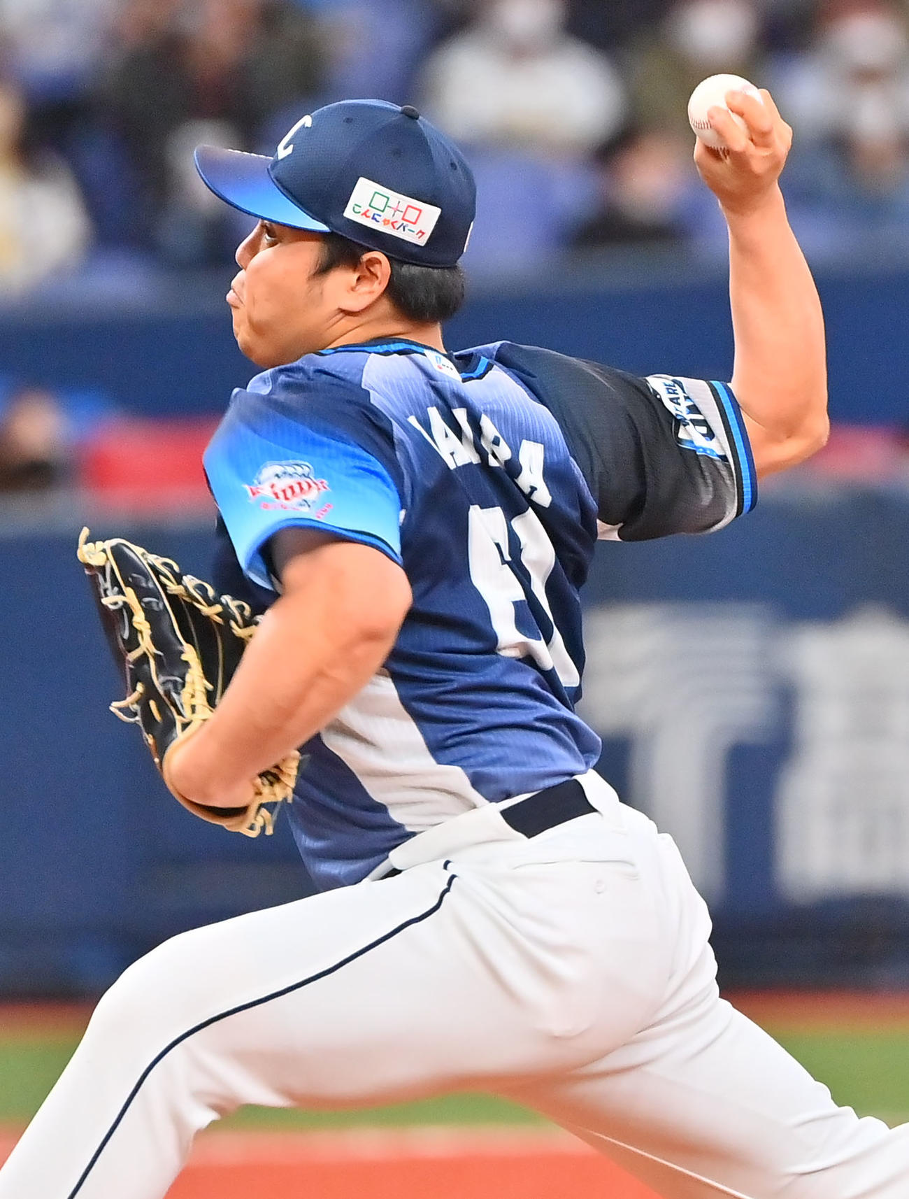 オリックス対西武　9回裏に登板する西武平良（撮影・和賀正仁）
