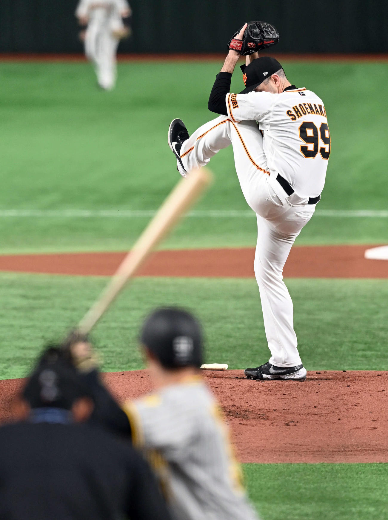 巨人対阪神　巨人の先発シューメーカー（撮影・たえ見朱実）