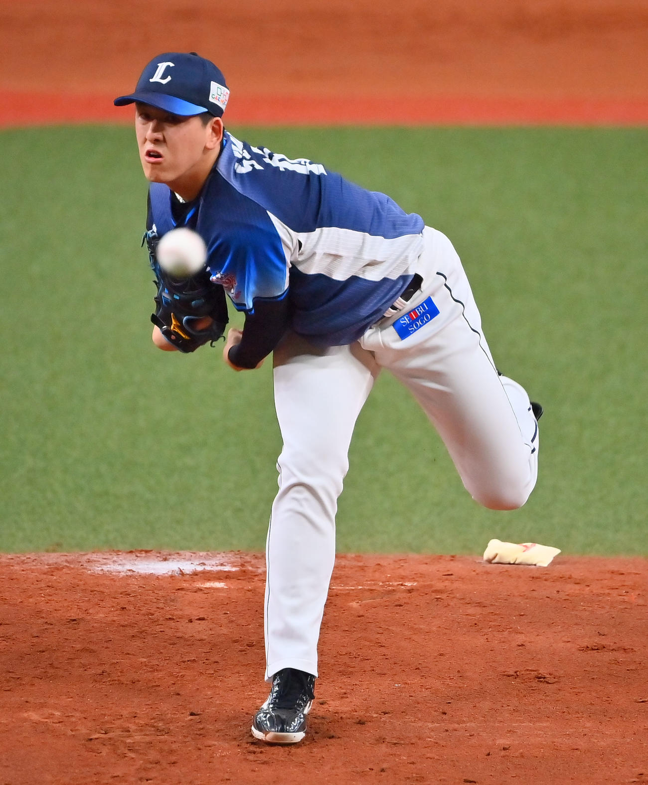 オリックス対西武　西武先発の隅田（撮影・和賀正仁）