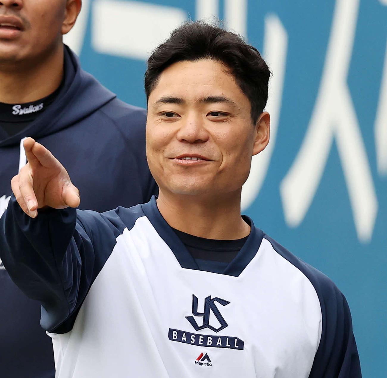 ヤクルト中村悠平（2022年2月10日撮影）