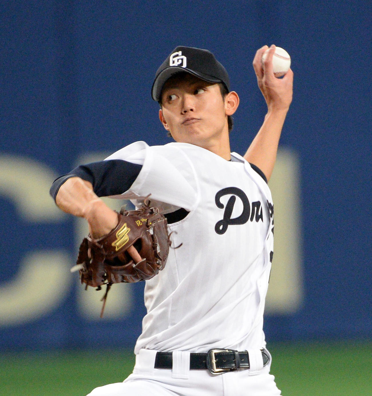 14年4月9日ヤクルト戦に先発し、7回2失点で勝利投手となった中日岡田俊哉