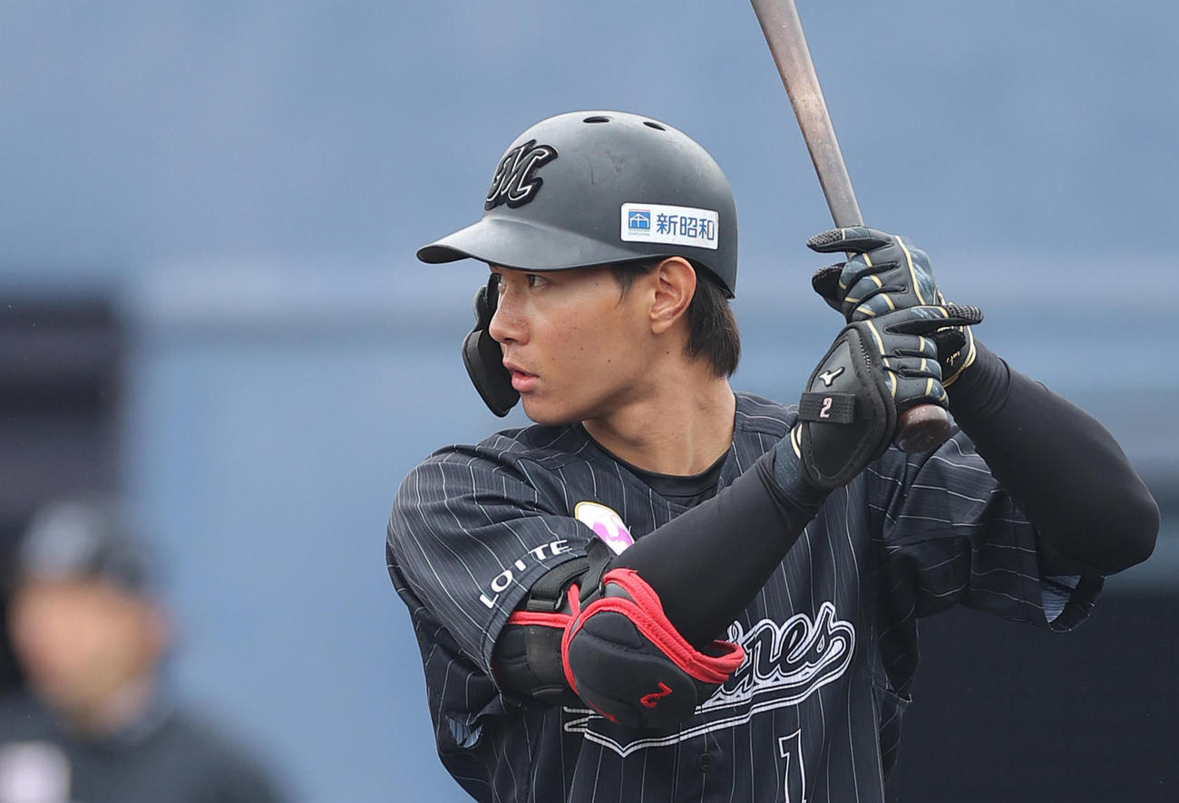 ロッテ藤原恭大（2022年3月8日撮影）