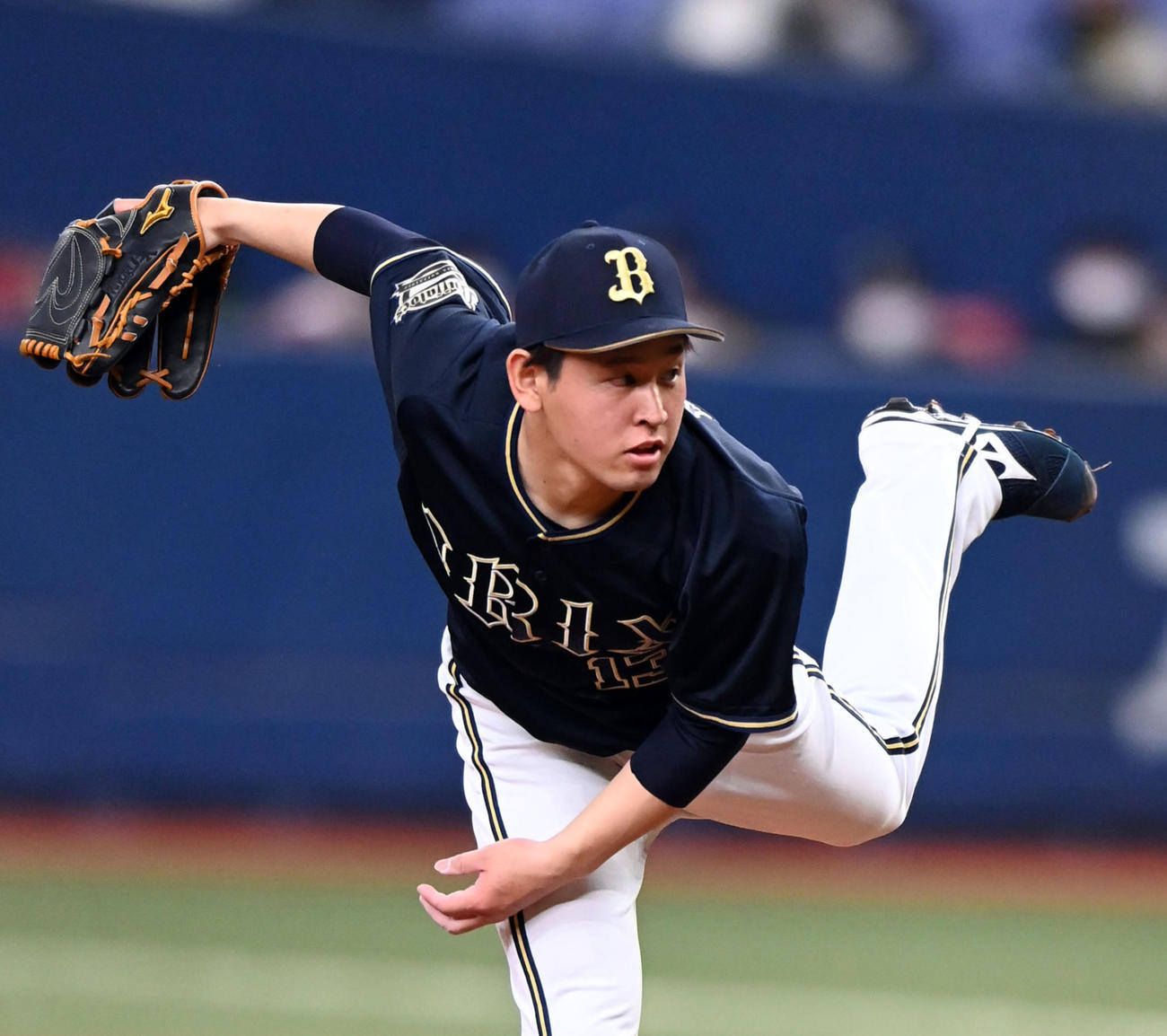 オリックス宮城大弥（2022年3月撮影）
