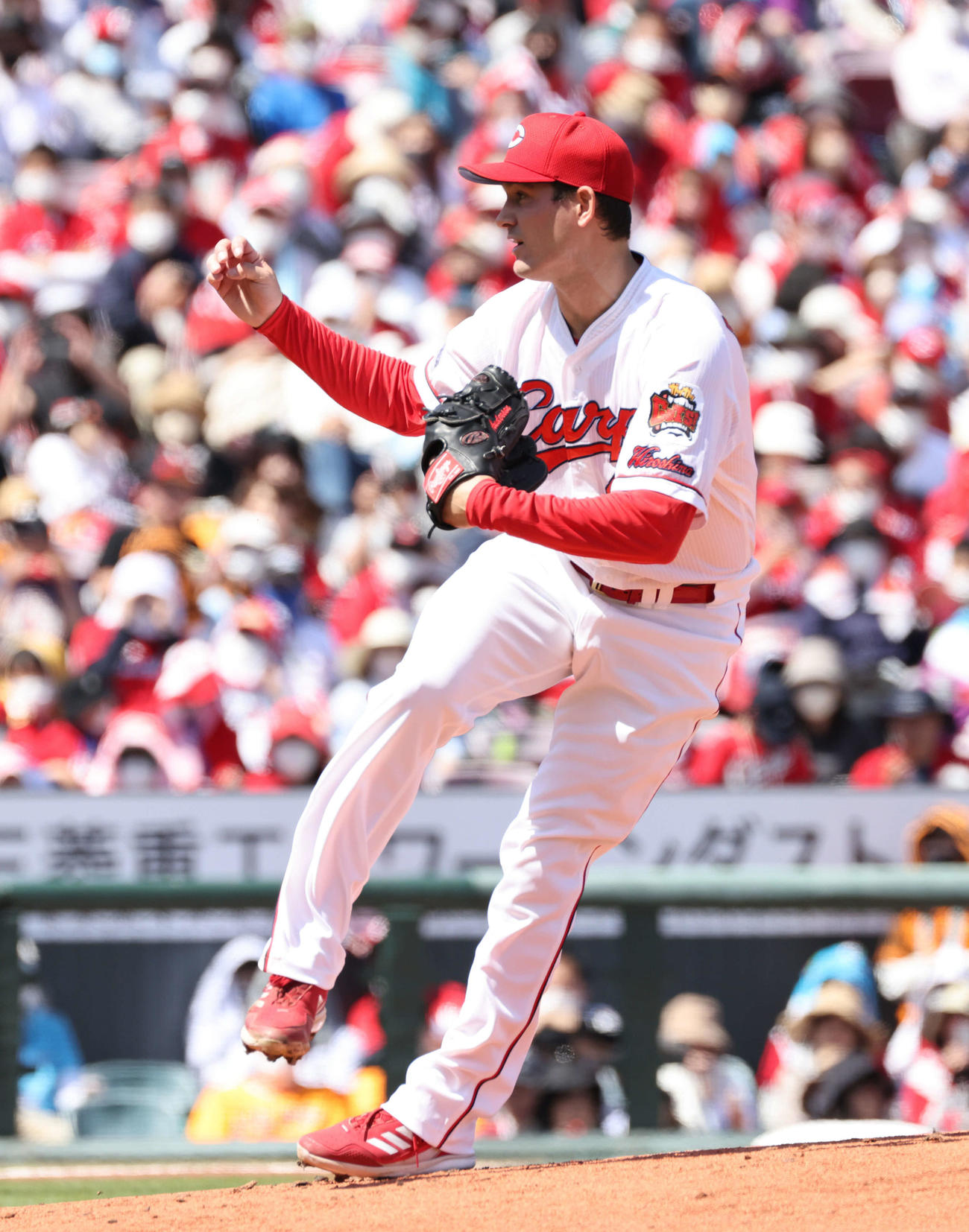 広島対巨人　広島先発のアンダーソン（撮影・加藤孝規）