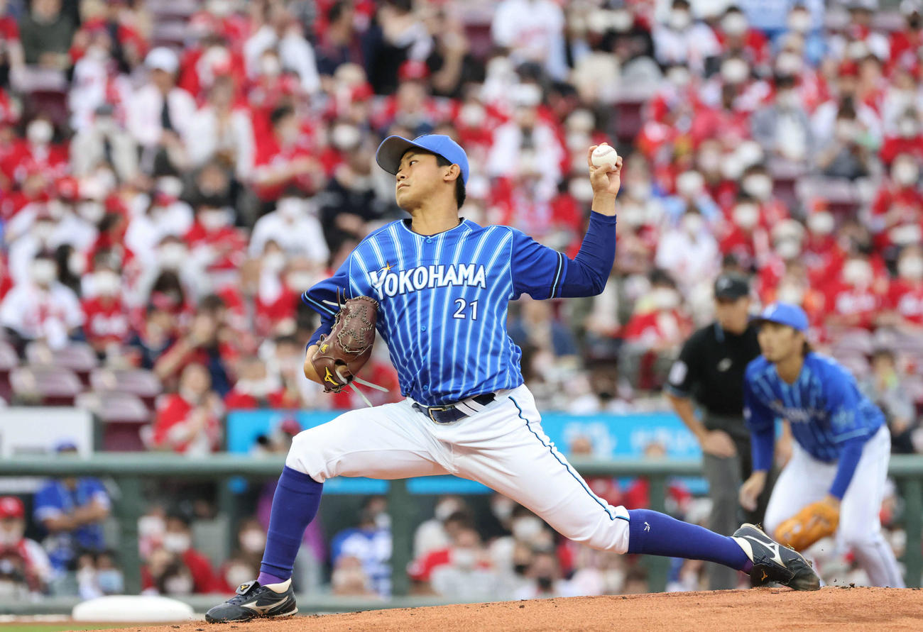 広島対DeNA　力投するDeNA先発の今永（撮影・加藤孝規）
