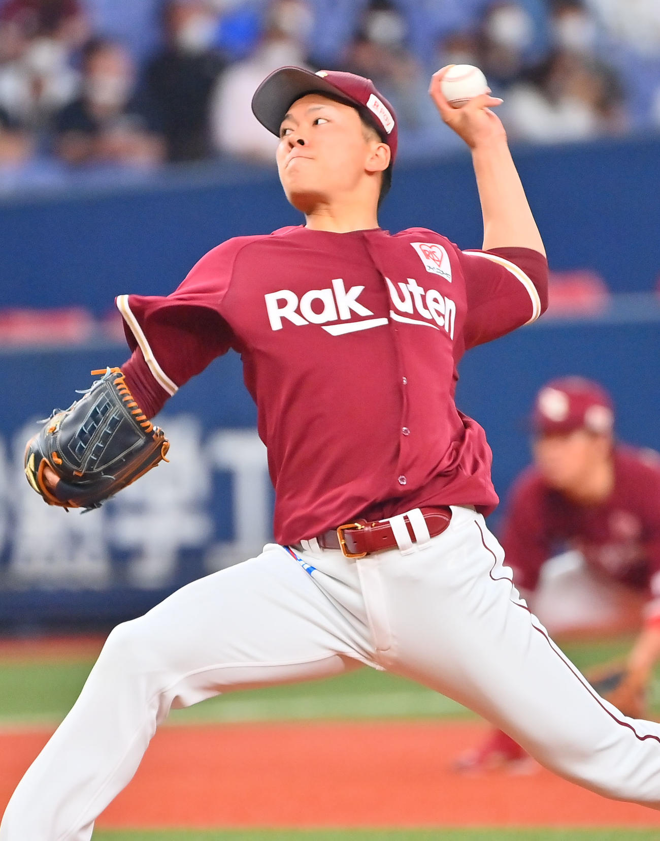 オリックス対楽天　力投する楽天先発の早川（撮影・和賀正仁）