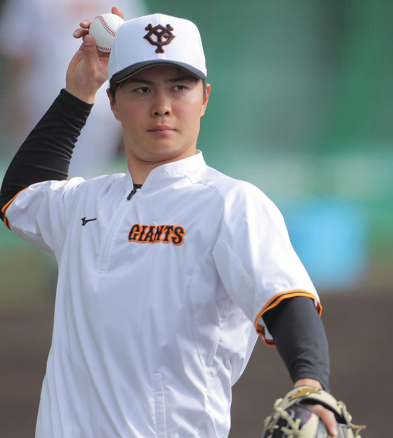 巨人岡田悠希（2022年2月26日撮影）