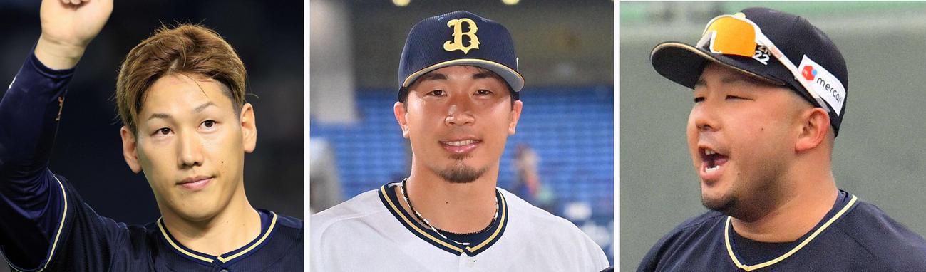 オリックス吉田正尚、安達了一、大下誠一郎
